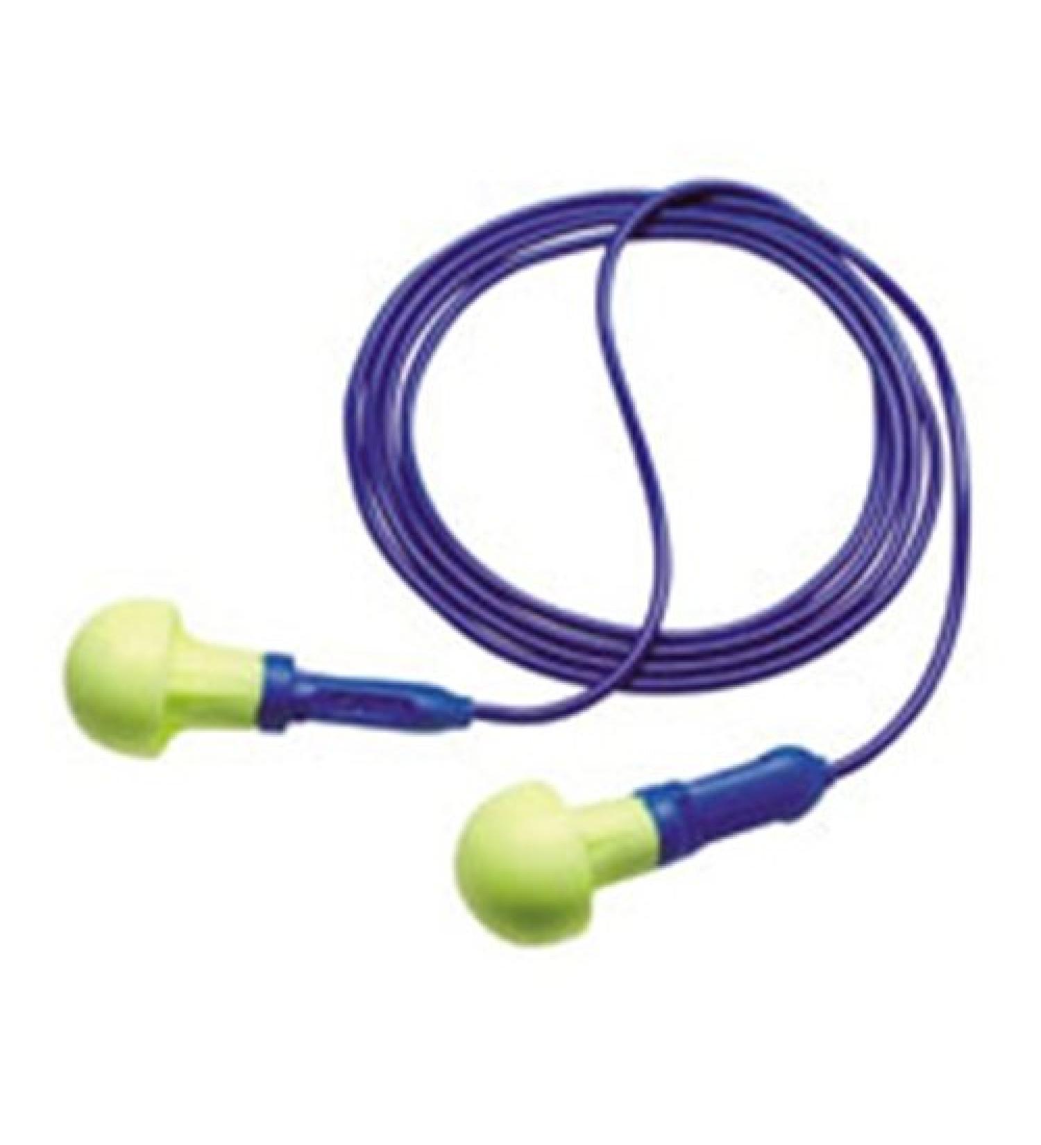 Use E-A-R Pushins Mushroom Shaped EARform Foam Corded Earplugs (1 Pair Per Poly Bag 100 Pair Per Box)