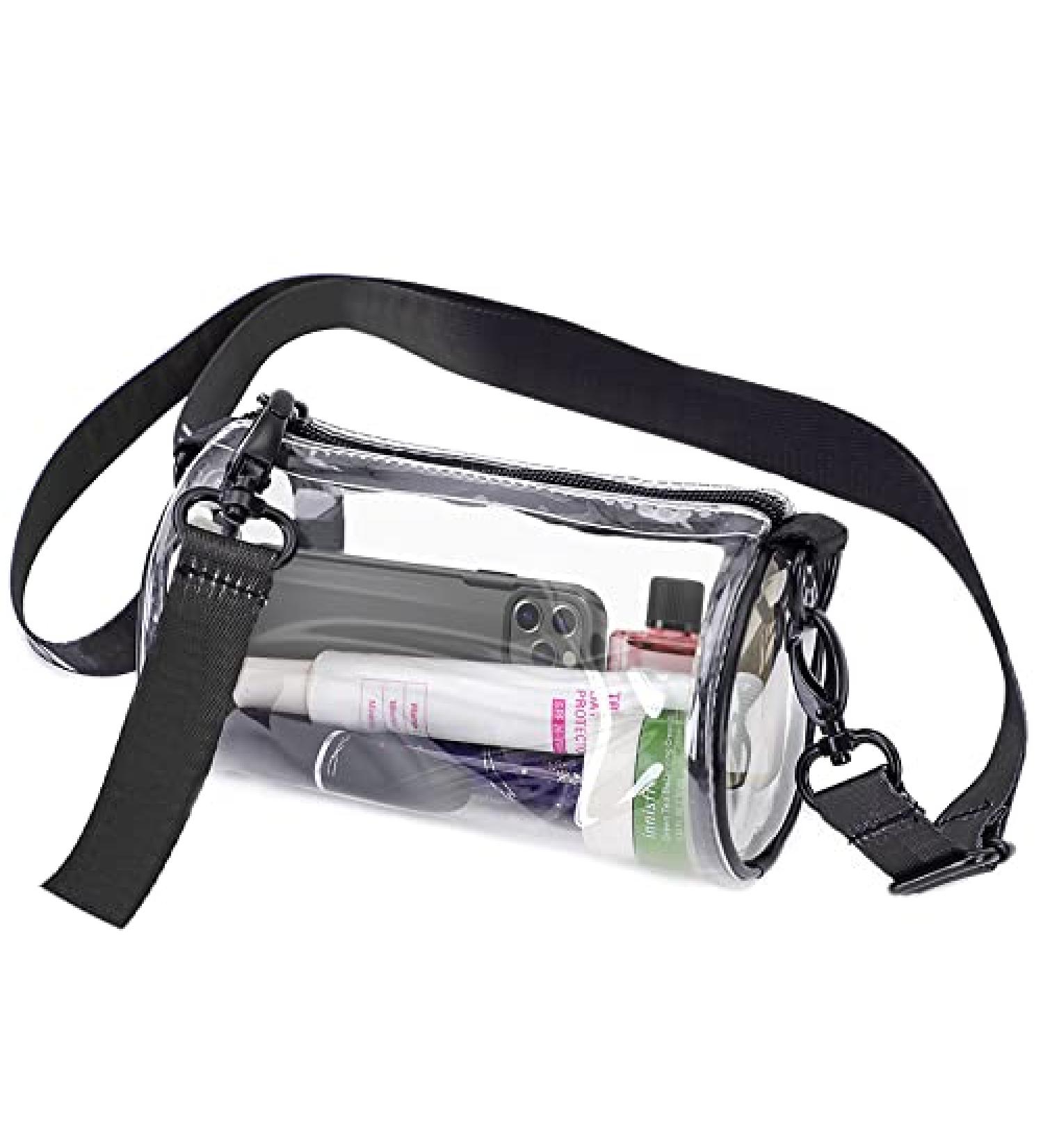Stadium Approved Clear Crossbody Bag for Women - Small PVC Handbag for Sports Events & Concerts - Buy Online on GoSupps.com
