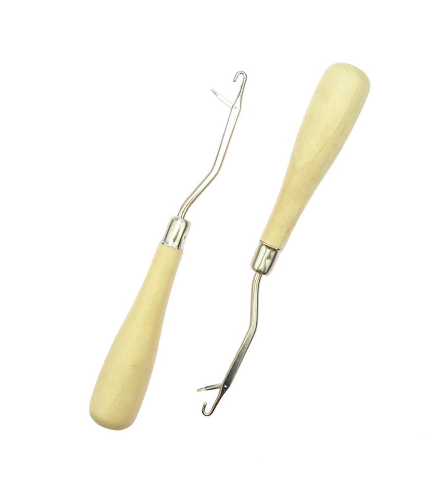 2pcs Healifty Wooden Handle Latch Hook Crochet Needle Set - Durable Tools for Crafting - Buy Online on GoSupps.com