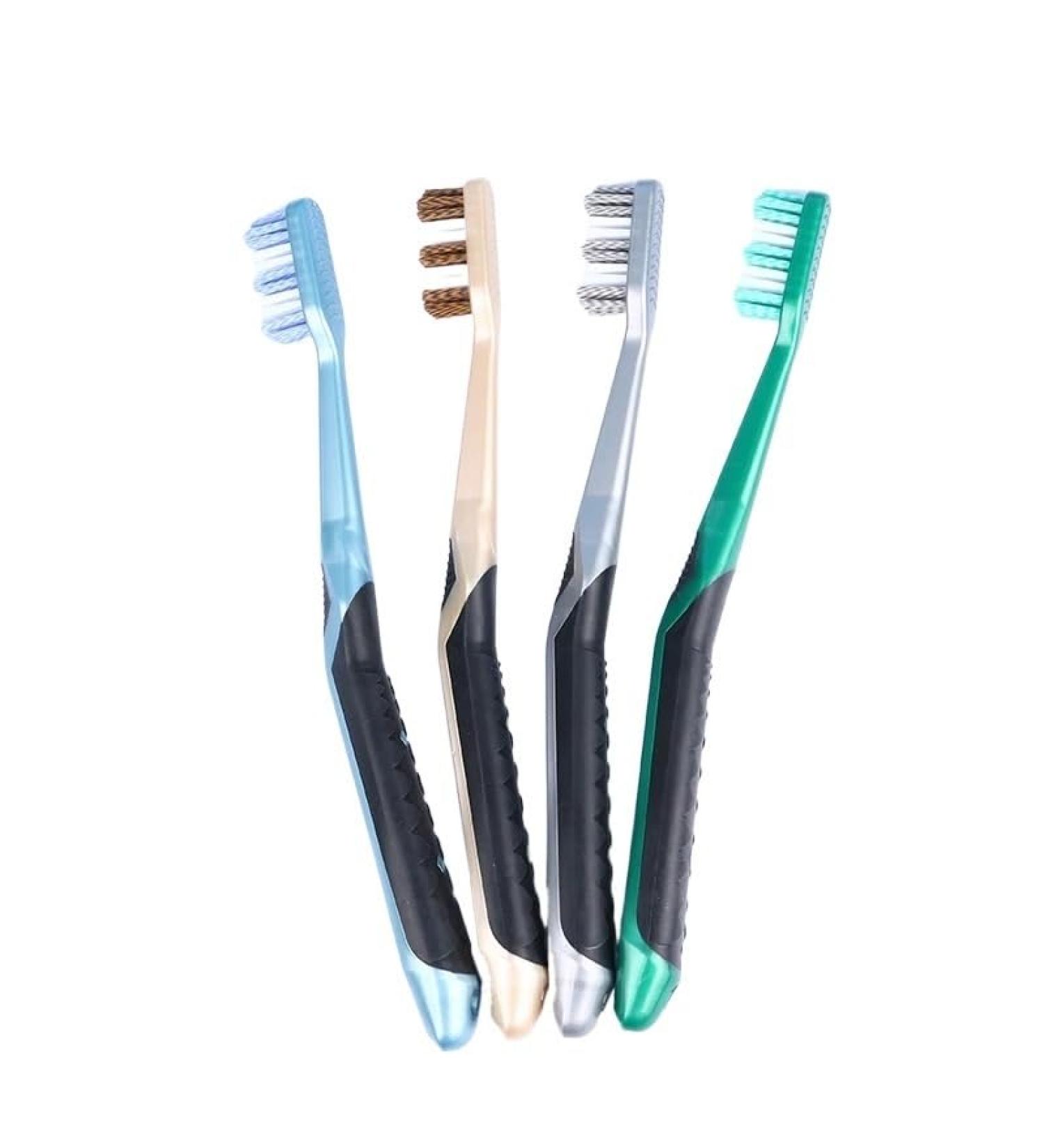 Toothbrush with medium bristles 6 independent packages for adults men and women teeth are clean and better cleaning power 6 toothbrushes