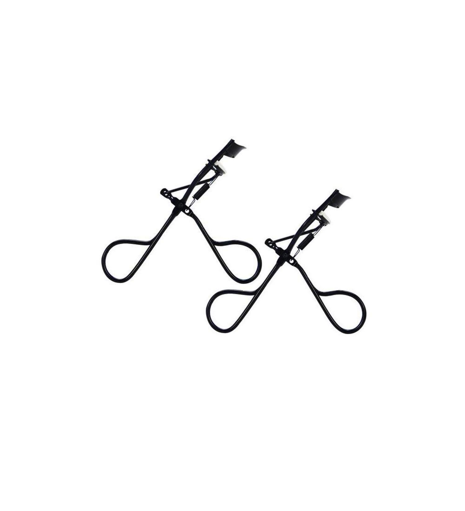 Buy WOIWO 2PCS Black Stainless Steel Eyelash Curler - Professional Cosmetic Tool with PP Silicone Cushion for Perfect Curls | International Shipping Available - Buy Online on GoSupps.com