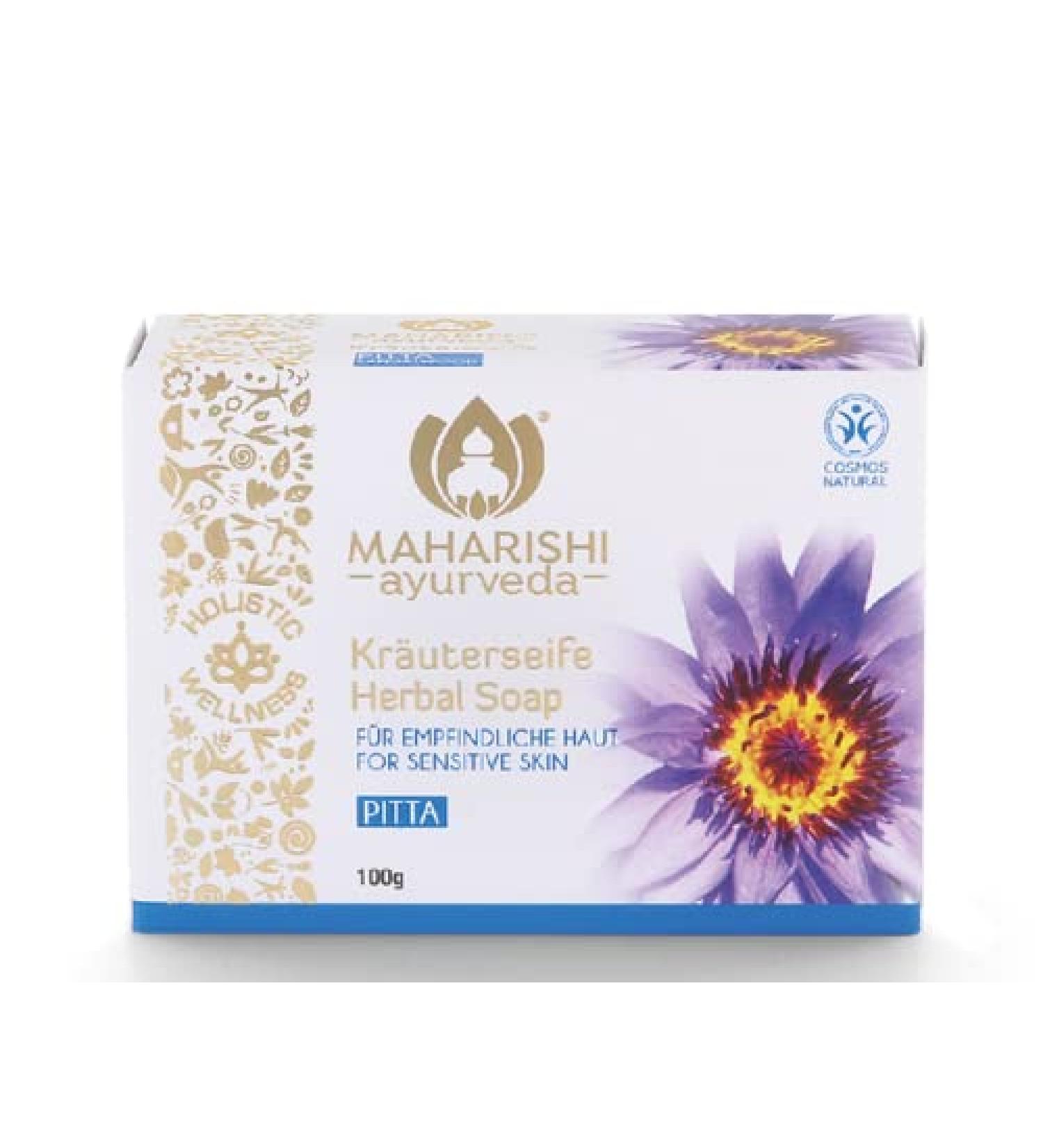 Maharishi Ayurveda Pitta Soap Herbal Soap Pure Vegetable Natural Clean 100g Bar Pack of 1 100 g (1 Pack) Pitta
