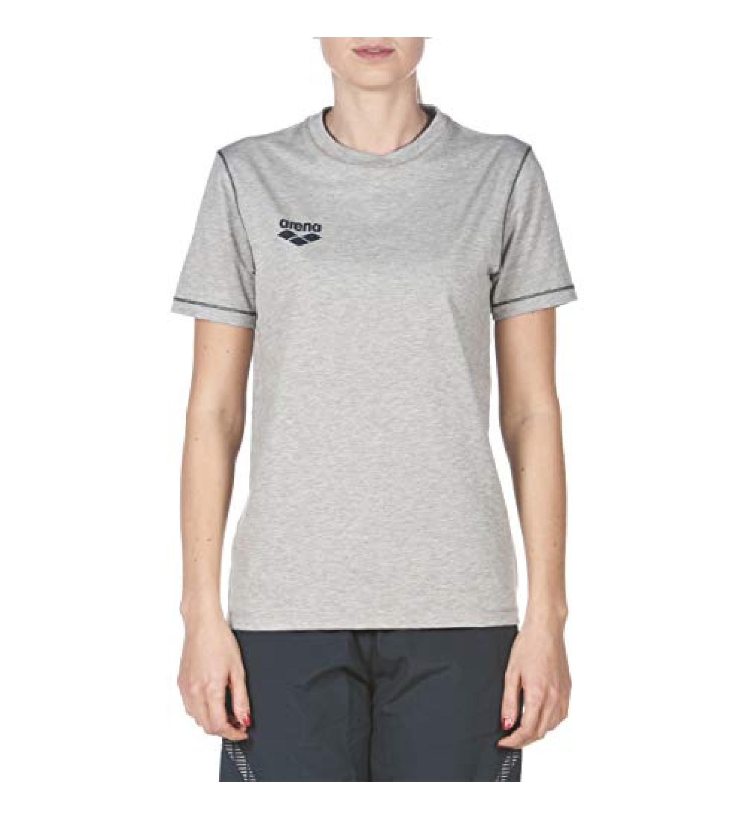 Arena Team Line Short Sleeve T-Shirt - Medium Grey Melange - 3X-Large - Men and Women - Buy Online on GoSupps.com