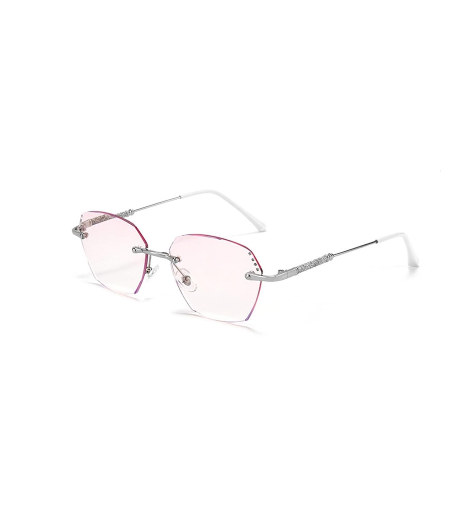 Women's Fashion Rimless Blue Light Blocking Reading Glasses Tinted Lenses Computer Readers Anti Glare Glasses(Couleur:Silver Grandeur:2.0x) - Buy Online on GoSupps.com