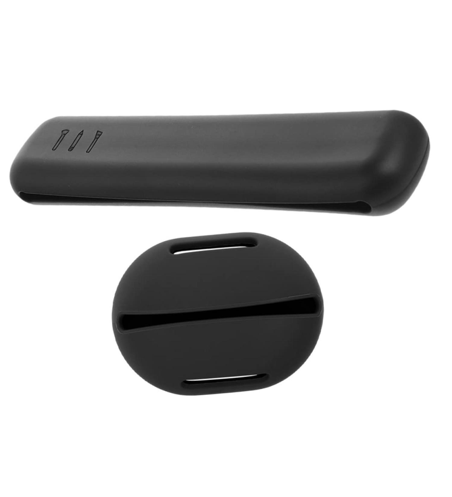 Mikinona 1set Powder Puff Storage Box Make up Travel Egg Rack Silica Gel Black 20X4.8CM - Buy Online on GoSupps.com