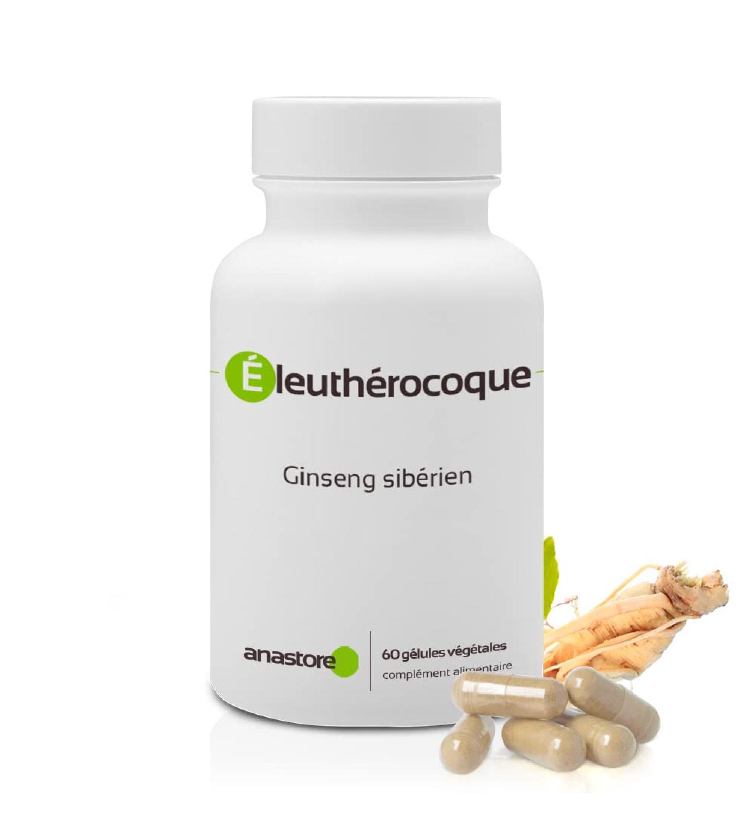Eleutherococcus * 500 mg / 60 capsules * Titled at 0.8% in eleutherosides * Energy, Emotional Balance