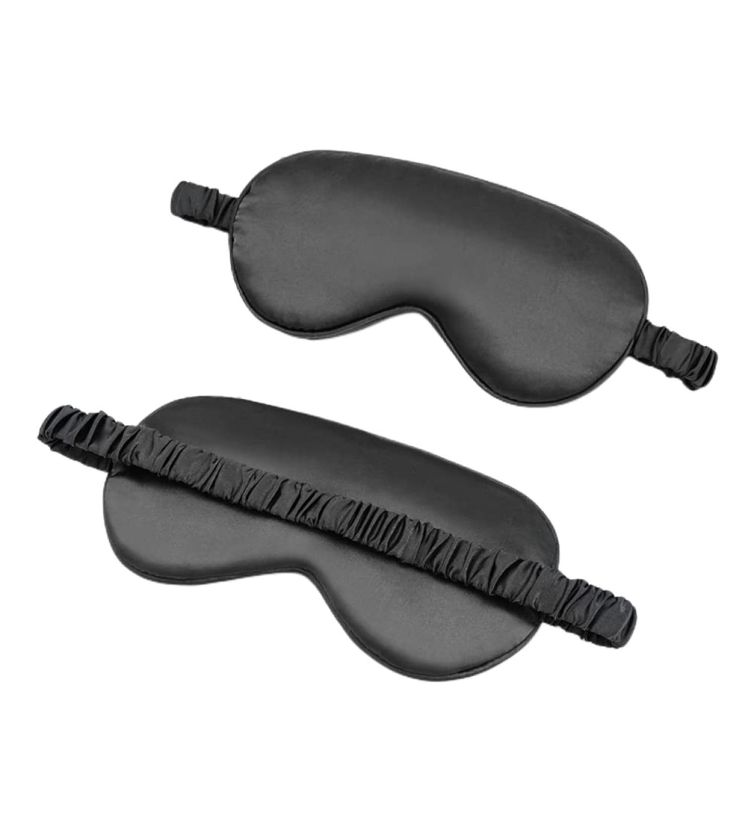 Mulberry Silk Sleep Eye Mask - Soft Good Night Eye Cover | Black 1 Count - Buy Online on GoSupps.com
