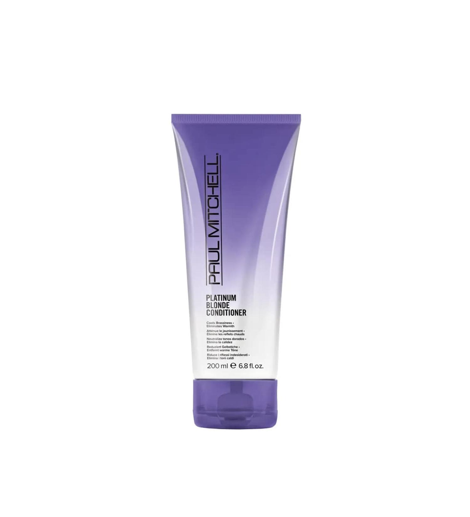 Paul Mitchell Platinum Blonde Purple Conditioner - Brassiness Cooling Formula for Color-Treated Hair - 6.8 Fl Oz - Buy Online on GoSupps.com