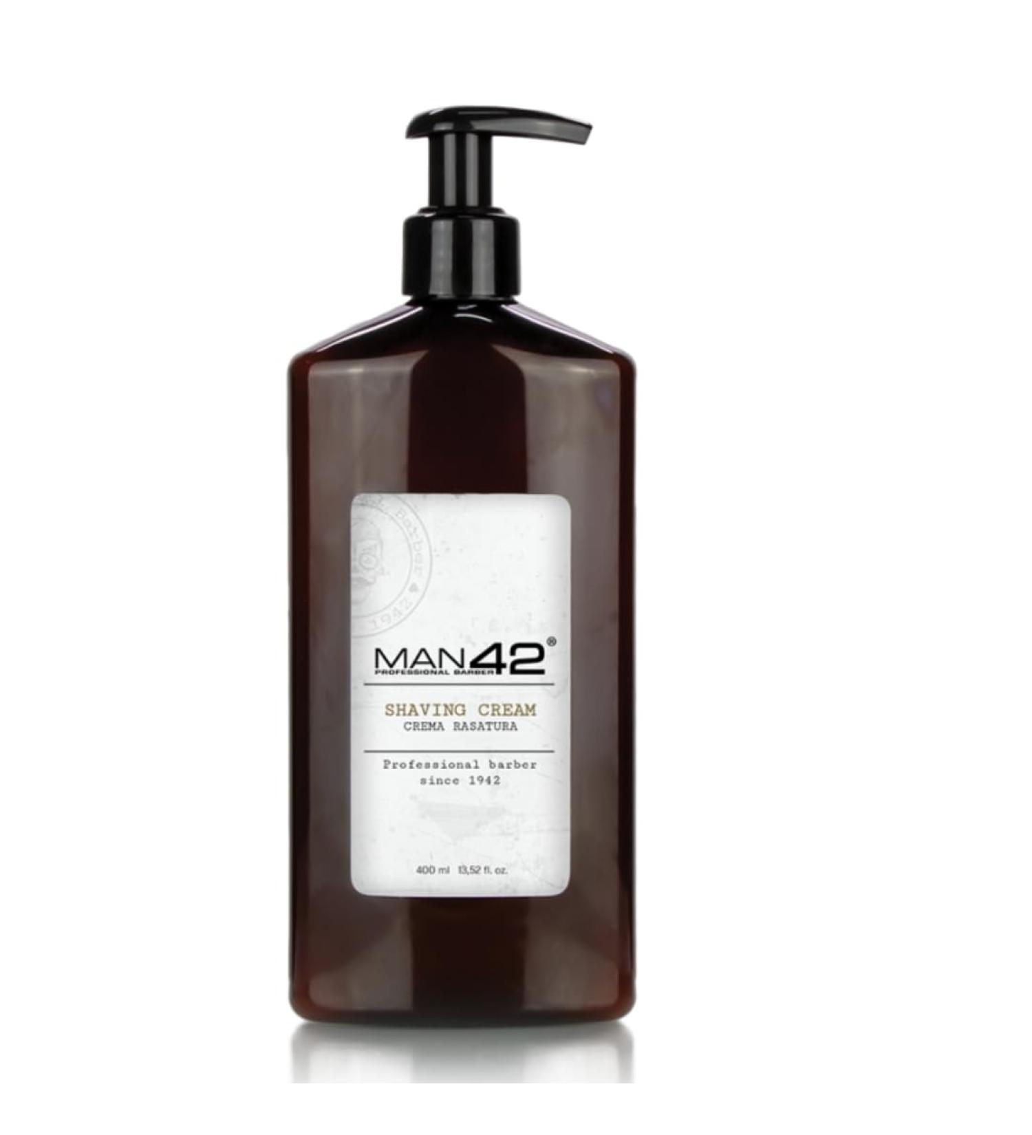 MAN42 PROFESSIONAL HAIR BEARD Man 42 Professional Shaving Cream for Beard 400 ml (400 ml)