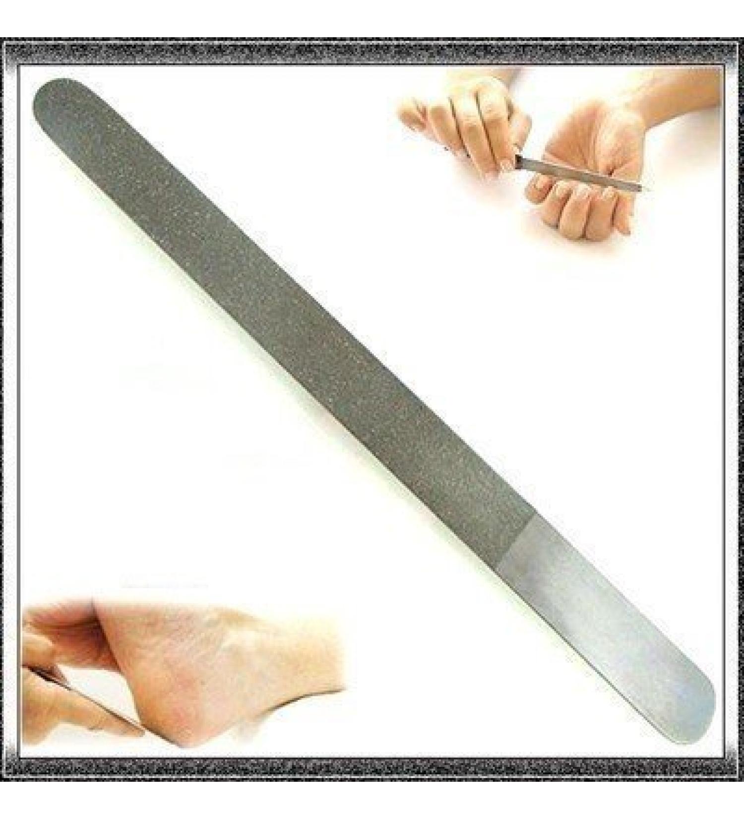 INSGB - Professional Diamond Deb 8-Inch Foot Dresser Metal Nail File for Thick and Fungal Toenails Emery Boards for Feet Strong Metal Nail Files for Women and Men Dog Claw File (Extra Coarse)