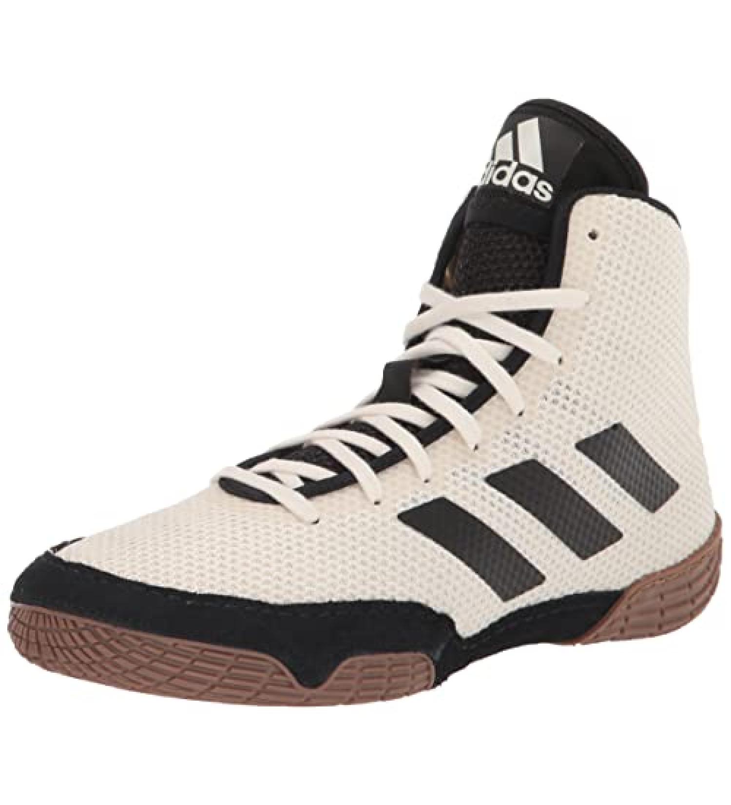adidas Men's Tech Fall 2.0 Wrestling Shoe 10 - Chalk White/Black/Gum | Lightweight & Durable - Buy Online on GoSupps.com