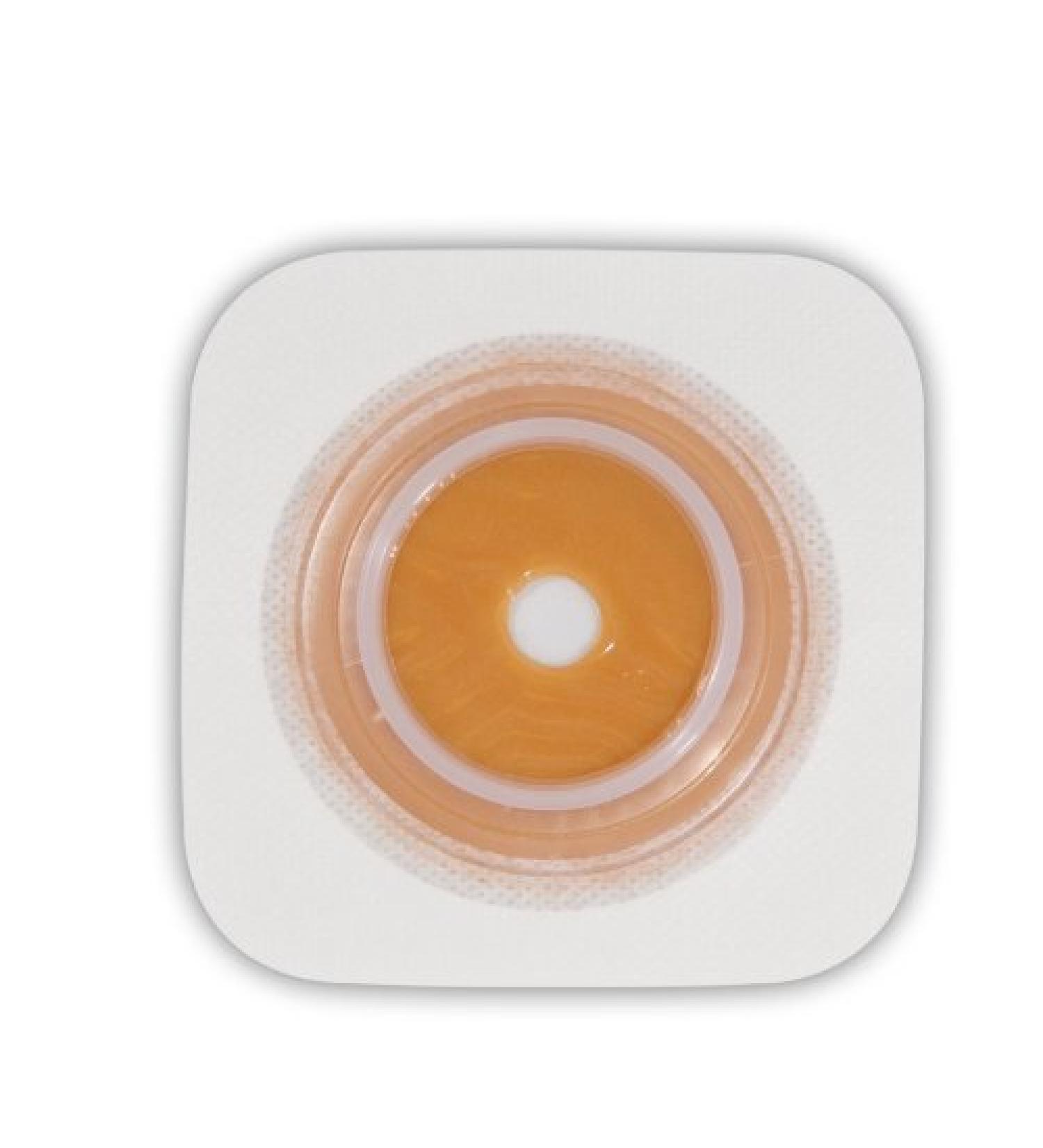 Convatec 125271 SUR-FIT Natura Two-Piece Pre-Cut Stomahesive Flexible Skin Barrier with tape collar Tan 45mm (1 3/4") flange 25mm (1") stoma opening 10/BX