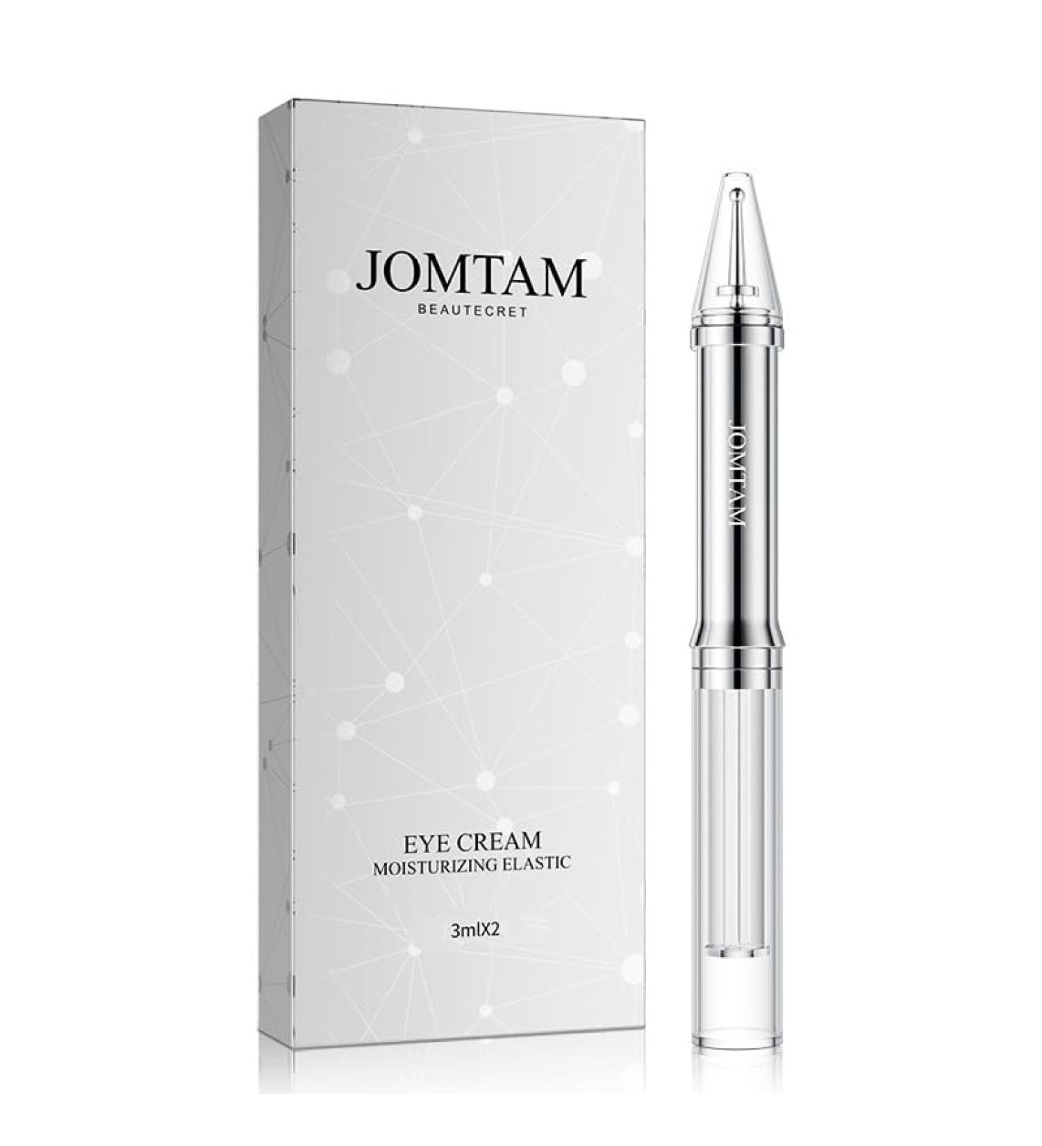 JOMTAM Moisturizing Elastic Eye Cream Relax Eye Skin Anti-Aging Hydrate Delicate Smooth Under Eye Bags Forehead Wrinkles Fine Lines 3ml x 2pcs - Buy Online on GoSupps.com