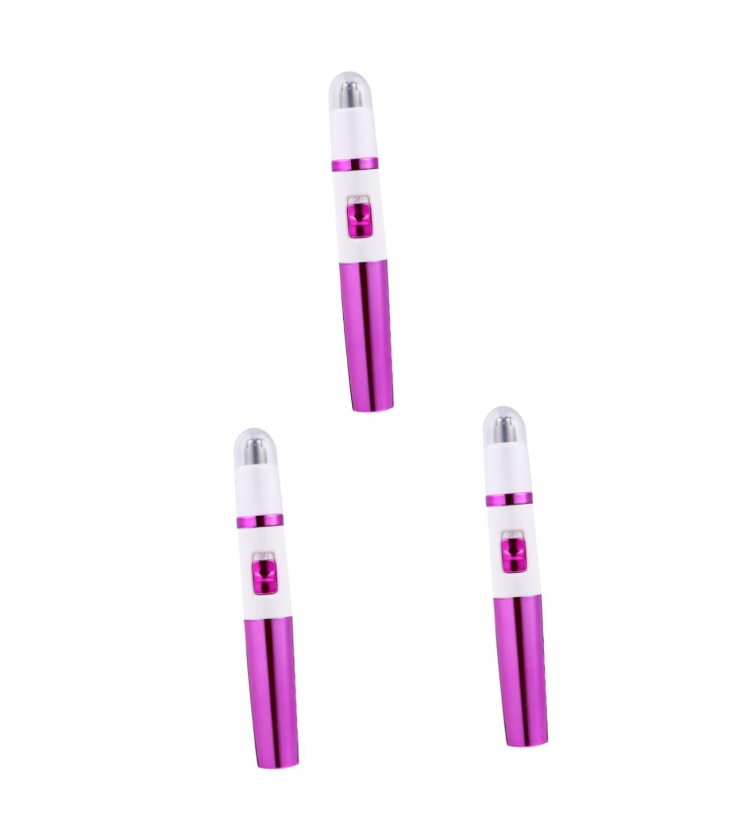 Angoily 3 Pcs Nose Hair Trimmer & Facial Hair Remover - Electric Razor Set for Easy Hair Removal | Ideal for Sensitive Skin - Buy Online on GoSupps.com