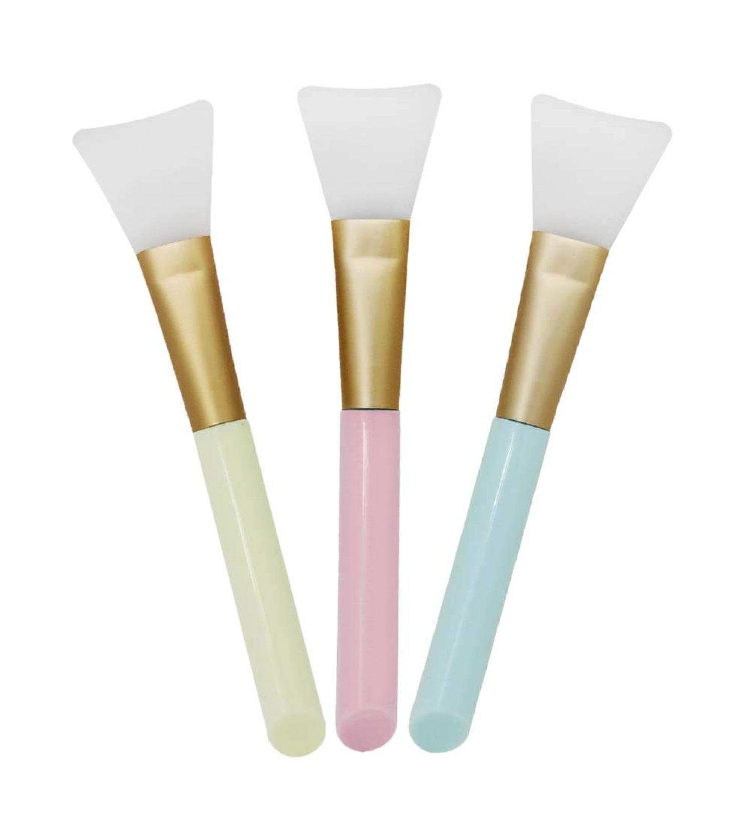 3 PCS Silicone Face Mask Brush Set - Soft Facial Mud Mask Applicator Tools - Buy Online on GoSupps.com