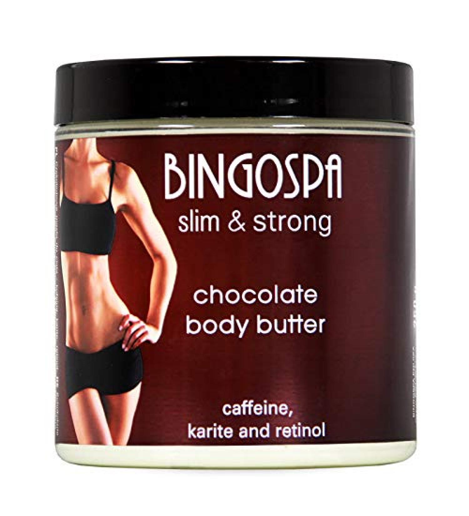 Chocolate body butter with caffeine karite and retinol 250g BINGOSPA
