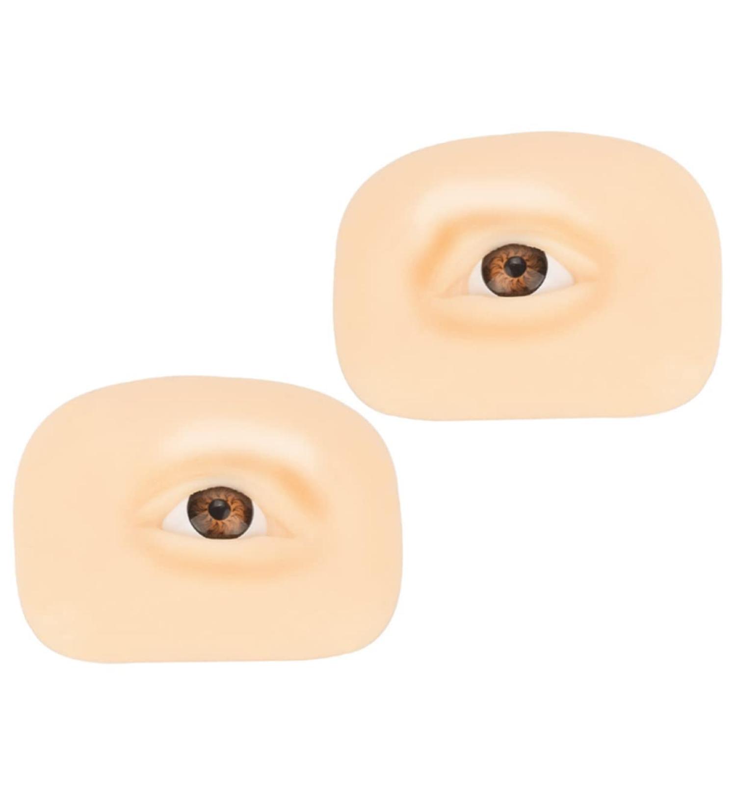 Beatifufu 1 Set Makeup Practice Skin Eyeshadow Fake Silicone Skin Blank Makeup Skin Tool Make up - Buy Online on GoSupps.com