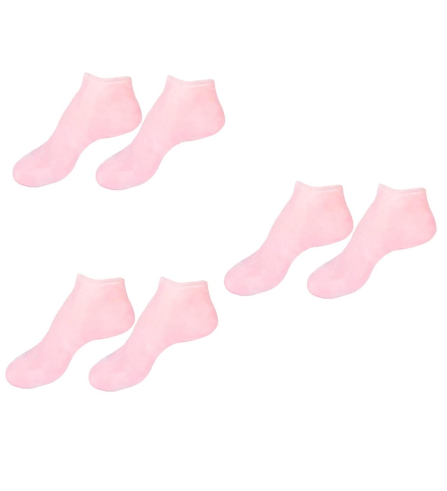 minkissy 3 Pairs Sock Foot Moisturizer for Dry Feet Gel Dry-Proof Skin Soles Booties Lotion Skin Protect Soles Sole Pad Heel Sebs Women's Pink - Buy Online on GoSupps.com