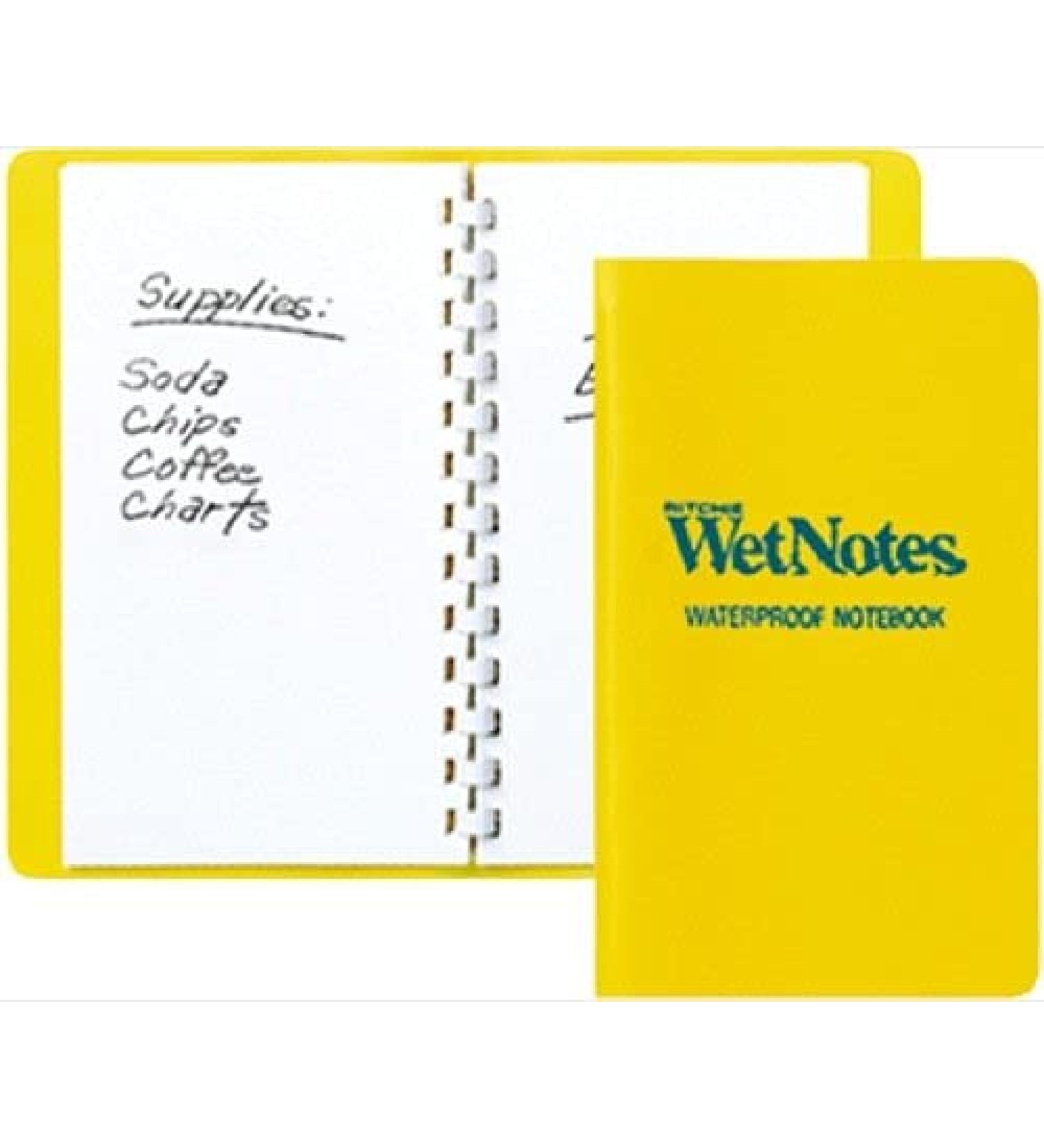 Ritchie Navigation W-50 WetNotes Notebook - Large 4-1/2 - Waterproof Notepad for Marine Use - Buy Online on GoSupps.com