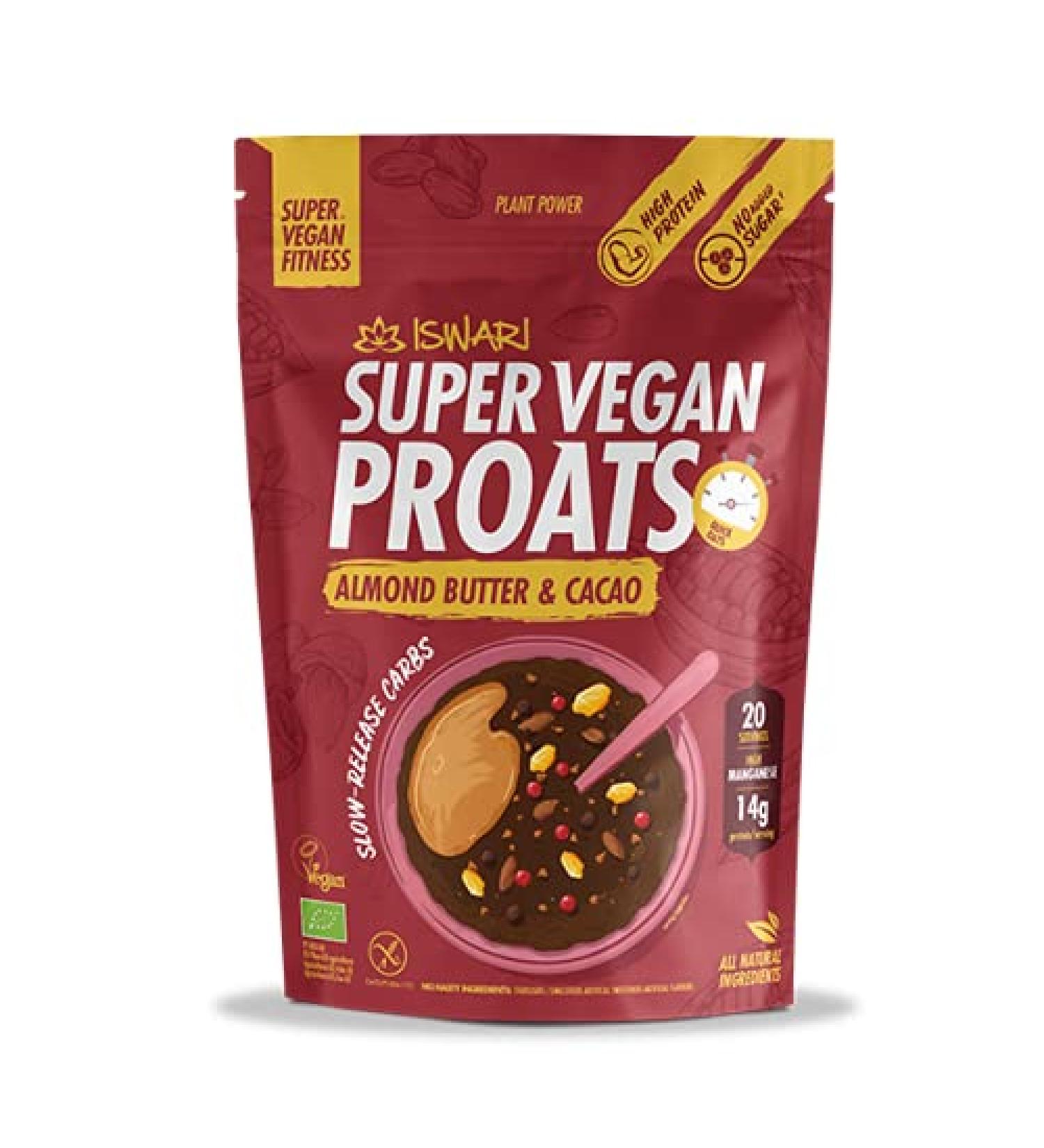 Super Vegan Proats Almond & Cocoa Cream 1.2kg - Buy Online on GoSupps.com