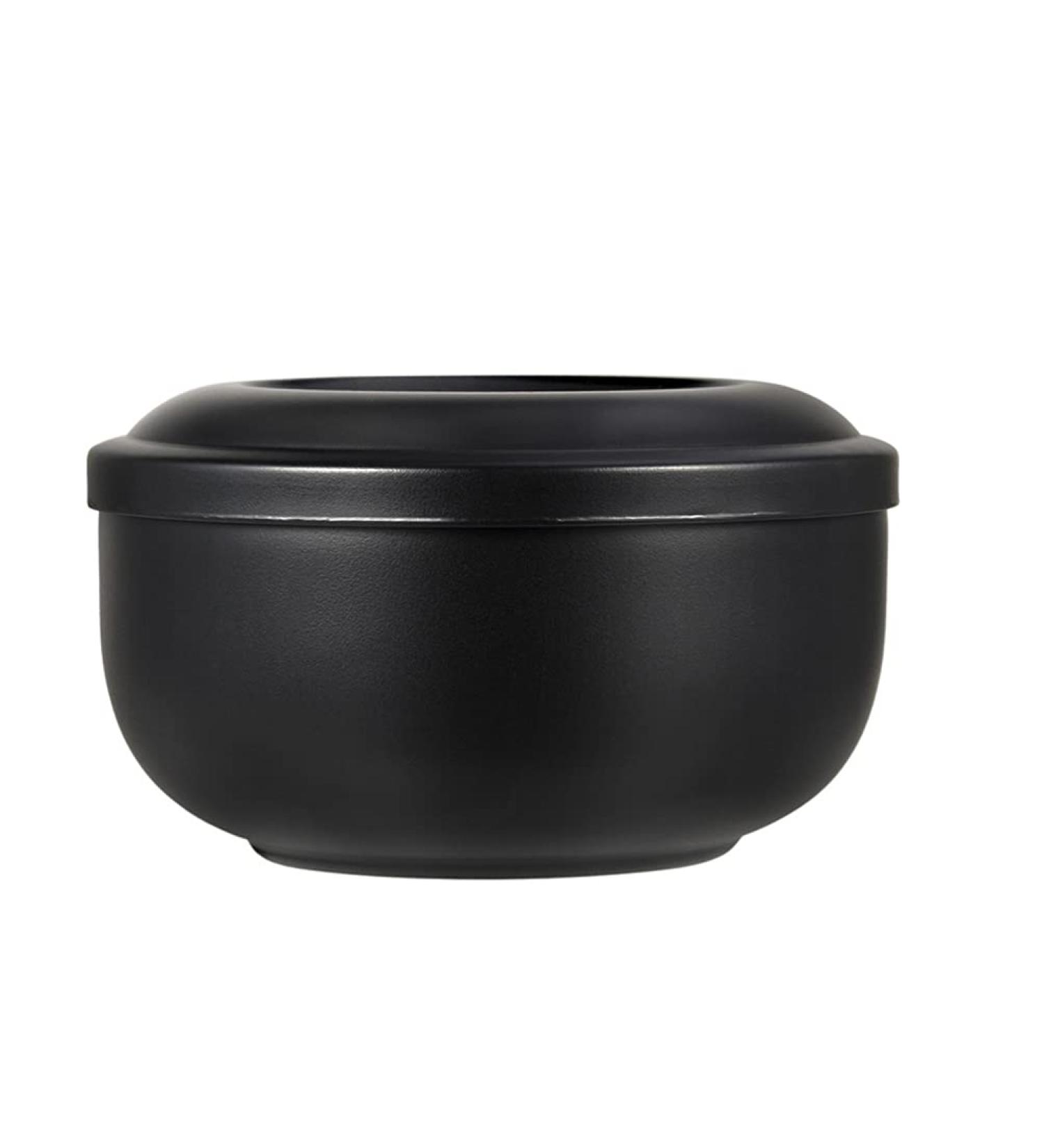 Beaupretty Stainless Steel Shaving Bowl with Lid - Deep Size Shaver Razor Cup for Men - Heat Insulation Barber Home Shave Soap Dish - Black - Buy Online on GoSupps.com