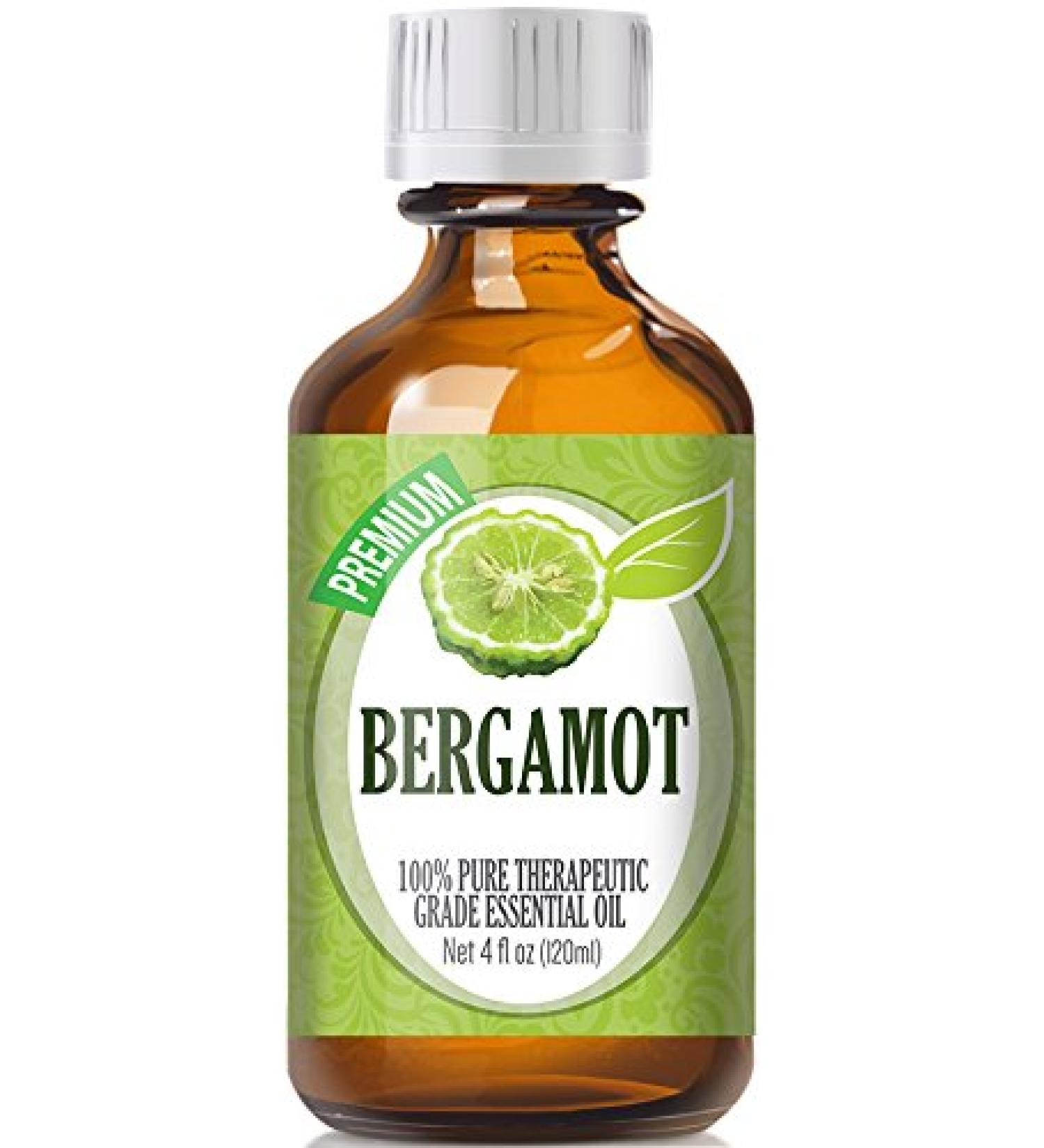 Healing Solutions Bergamot Essential Oil 120ml - Premium Aromatherapy Oil for Relaxation & Wellness - Buy Online on GoSupps.com