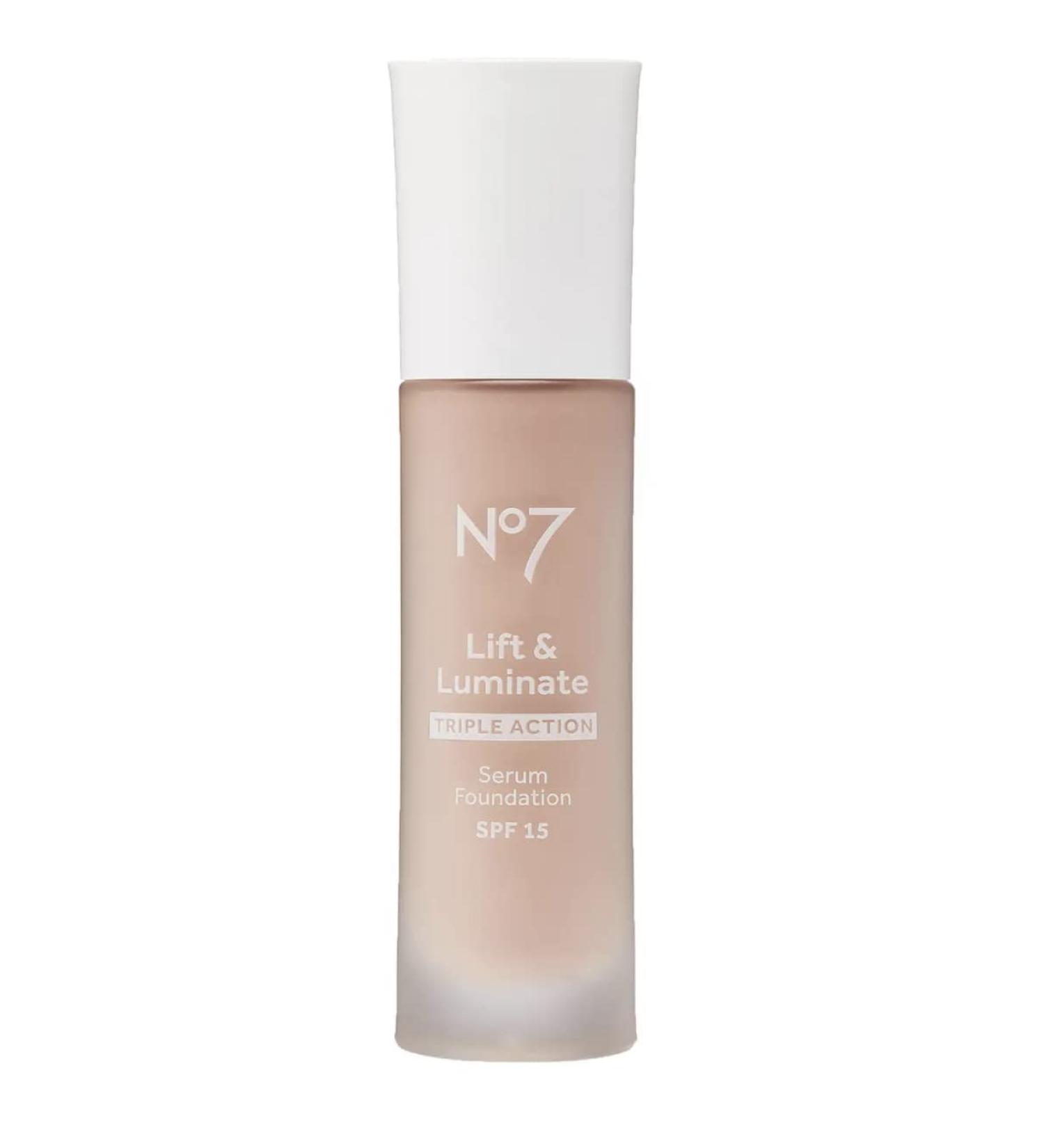 No7 Boots Lift & Luminate Triple Action Serum Foundation - Cool Vanilla - 30ml