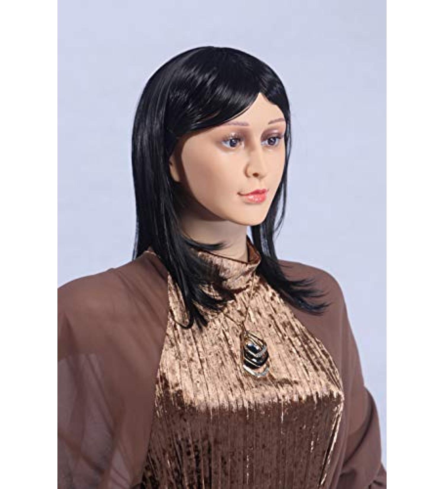 Buy Long Straight Black Wig D6 Hairpiece - Stylish Decorative Hairstyle for Every Occasion - Buy Online on GoSupps.com