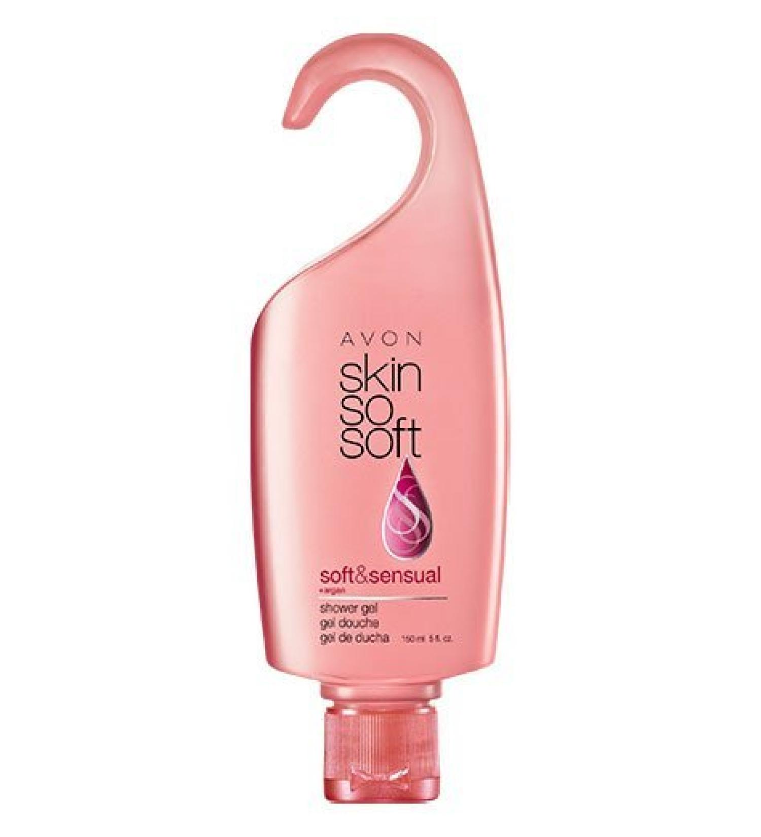 Bundle of 5 of Avon Skin so Soft Soft and Sensual Shower Gels 5 Fluid Ounces