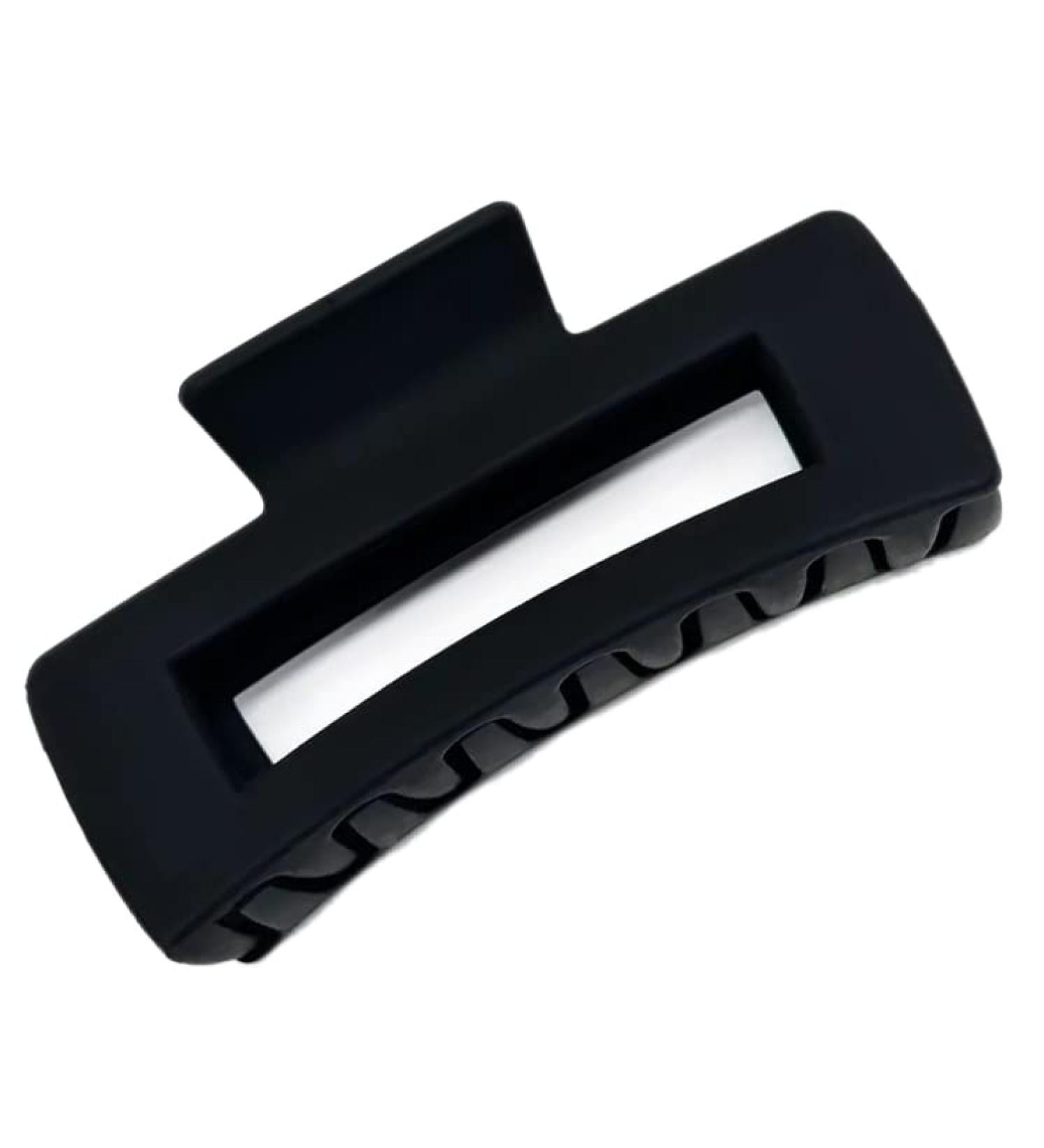 Square Claw Clip Hair Clips for Women - Non-slip Matte Large Claw Clips for Thick, Medium, and Thin Hair - Black 1ct Rectangular Hair Jaw Clip - Buy Online on GoSupps.com