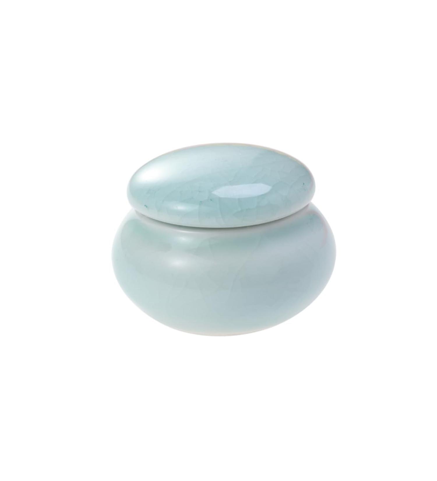 ibasenice Travel Cosmetic Containers Cosmetic Jars with Lids Candy Jar Travel Toiletries Sealed Container Airtight Glass Containers Small Ceramic Jar with Lid Balm Jars Empty Flour Ding Kiln Blue medium - Buy Online on GoSupps.com
