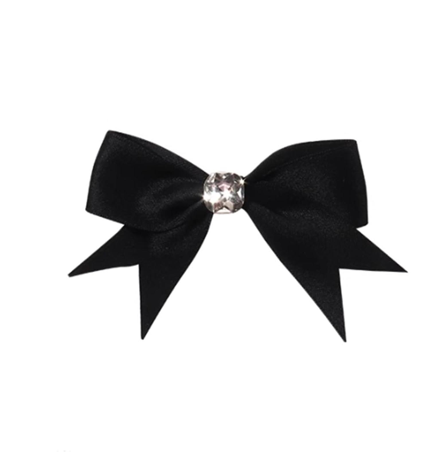 Hair Barrettes for Women Women Black Bow Hair Clip Side Edge Clip Headpiece(1pcs) 1 count (Pack of 1) Black - Buy Online on GoSupps.com
