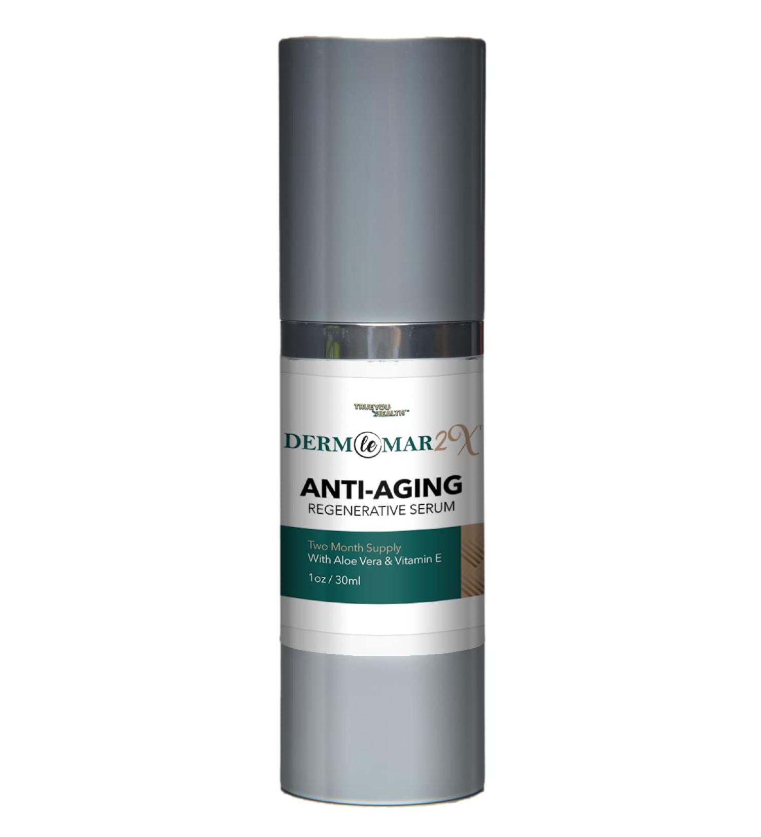 Derm Le Mar Anti-Aging Serum - 2 Month Supply - Nourish, Renew & Firm Skin - Improve Hyperpigmentation & Wrinkles - Buy Online on GoSupps.com