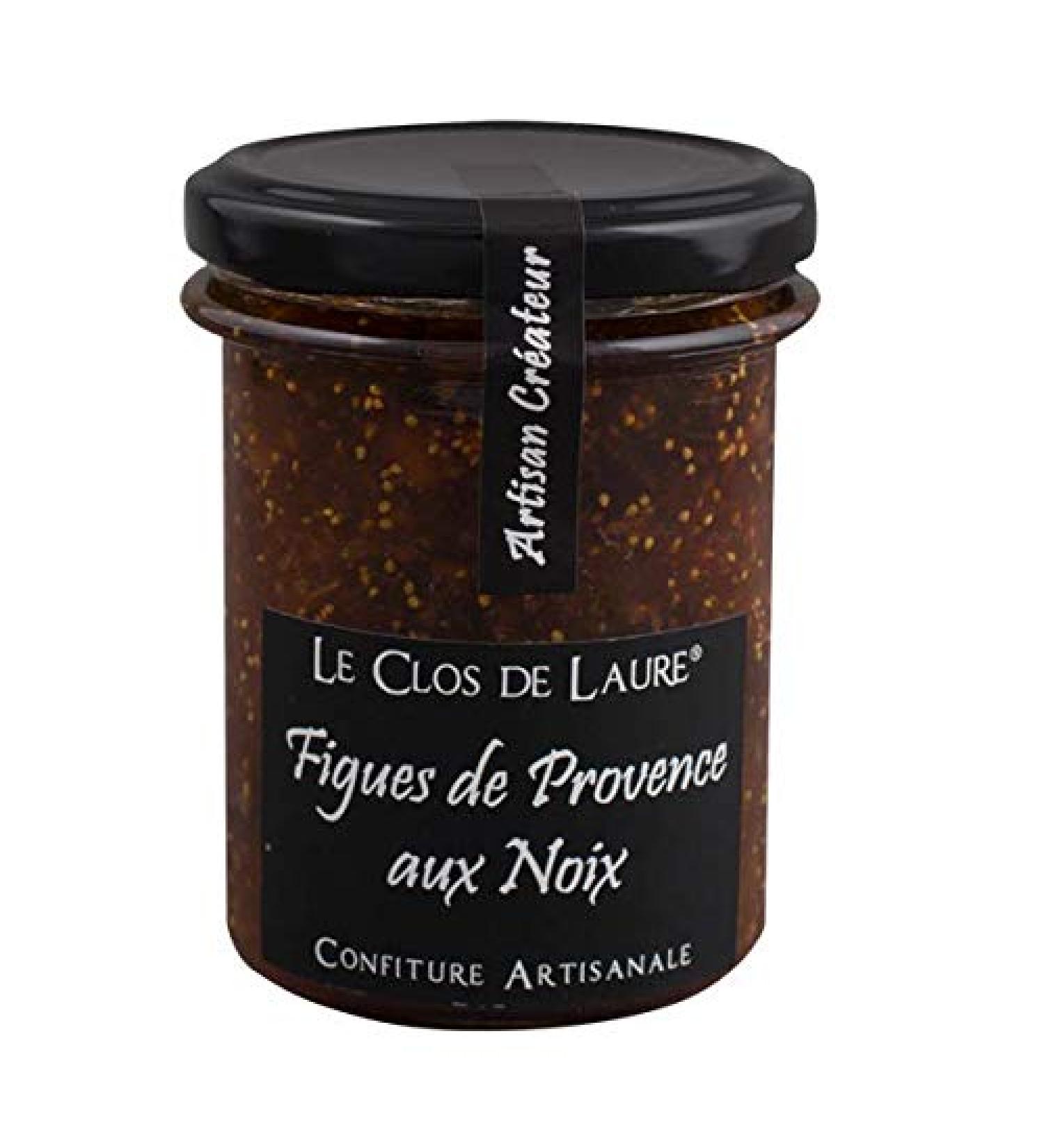 Le Clos de Laure Provencal fig jam with walnuts 220g. Figs from Provence and nuts