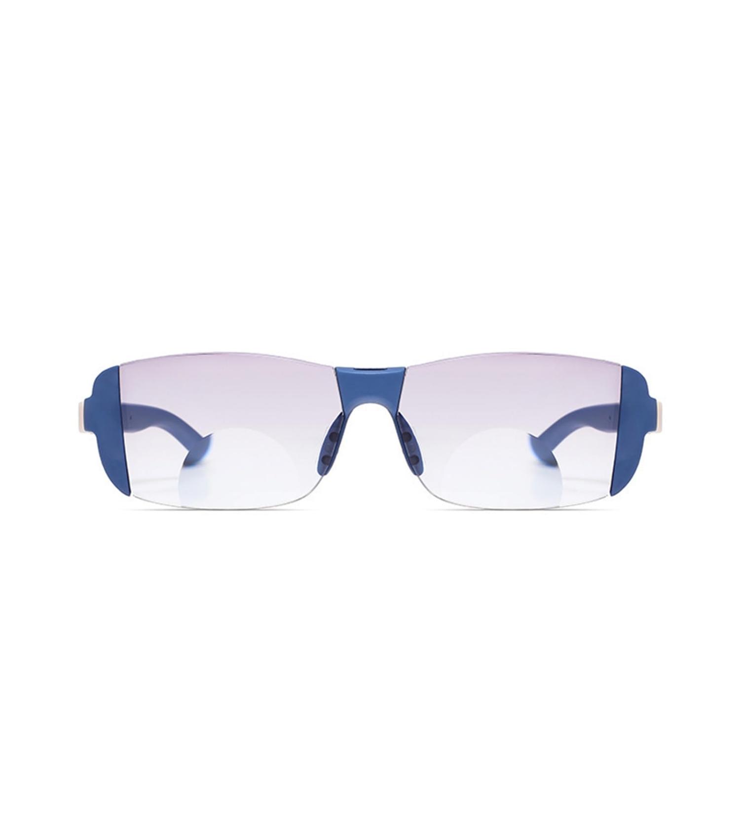 Flexible TR90 Rimless Blue Light Blocking Reading Glasses Multifocus Computer Readers Anti Eyestrain Eyeglasses(Couleur:Blue Grandeur:1.5x) - Buy Online on GoSupps.com