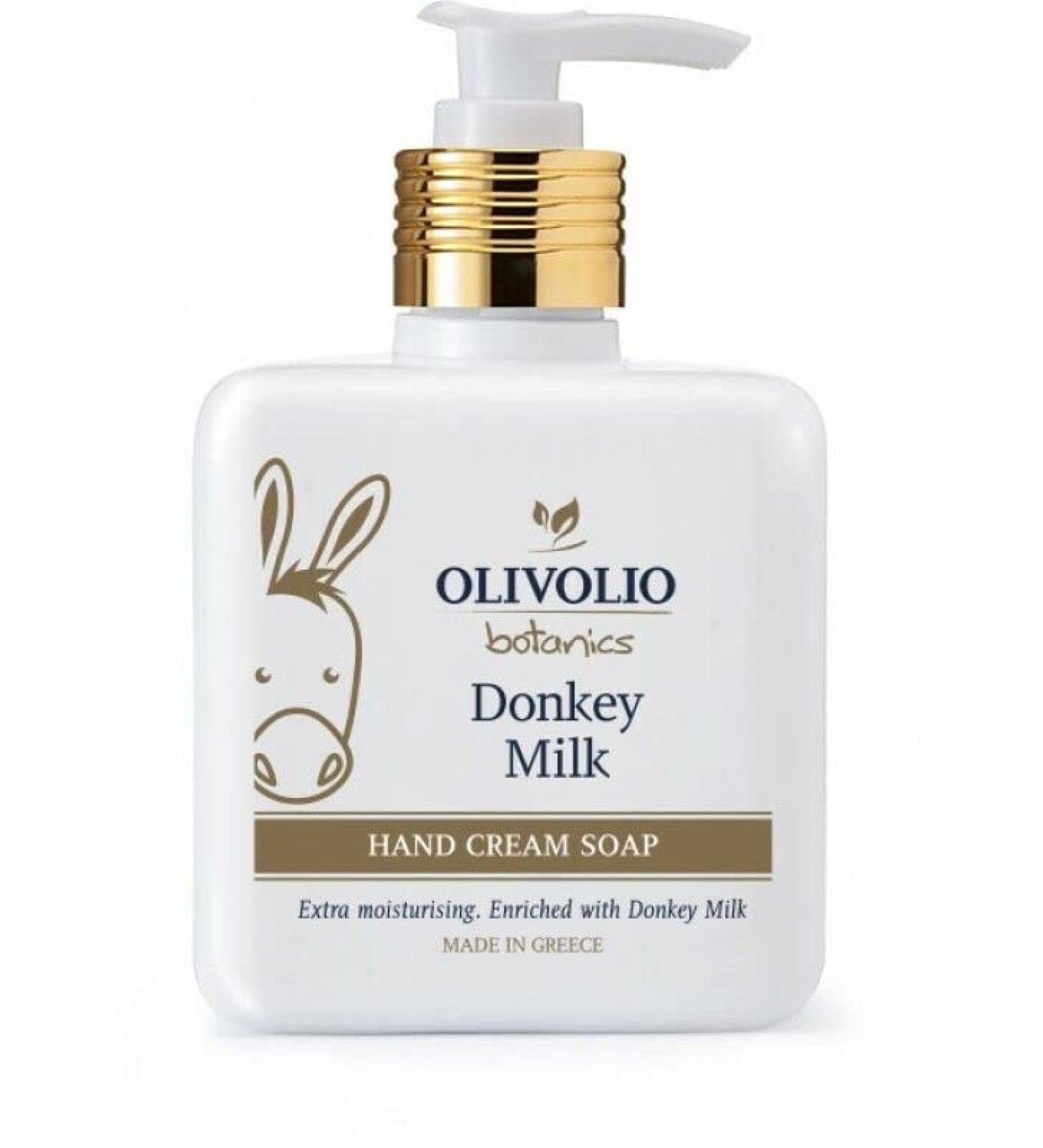 Olivolio Botanics Liquid Soap with 100% Organic Donkey Milk - 300 ml with pump