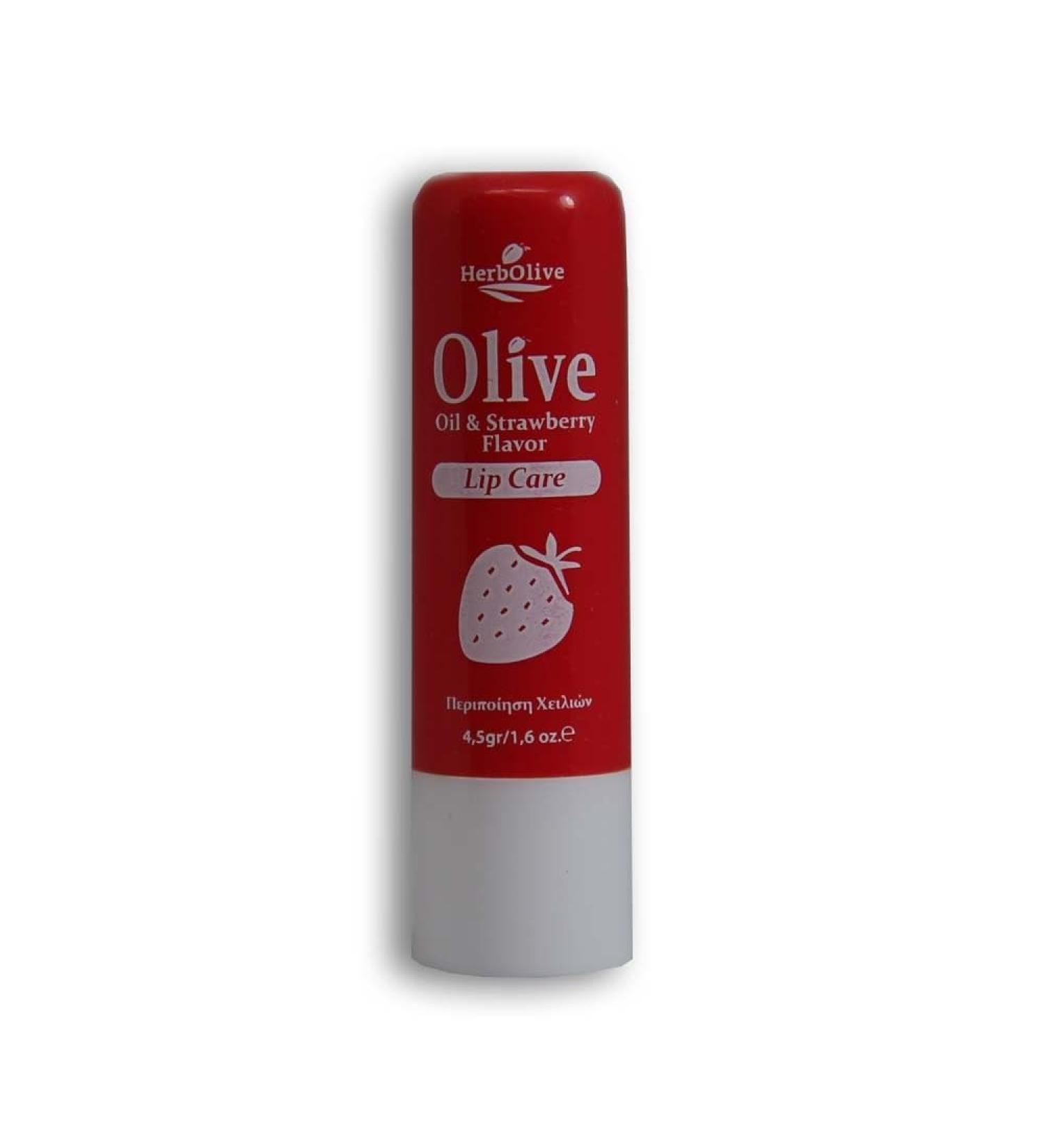 Herbolive HerbOlive Lip Balm 40772 - Olive Oil and Strawberry - 4.5 g