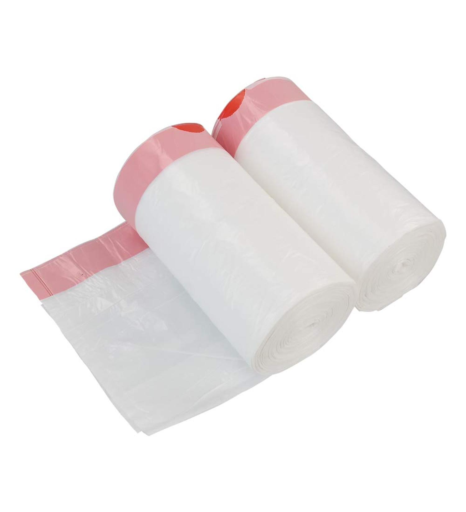 Hespama Small Drawstring Trash Bags 5L White Garbage Bags(2 Rolls/120 Counts) - Buy Online on GoSupps.com