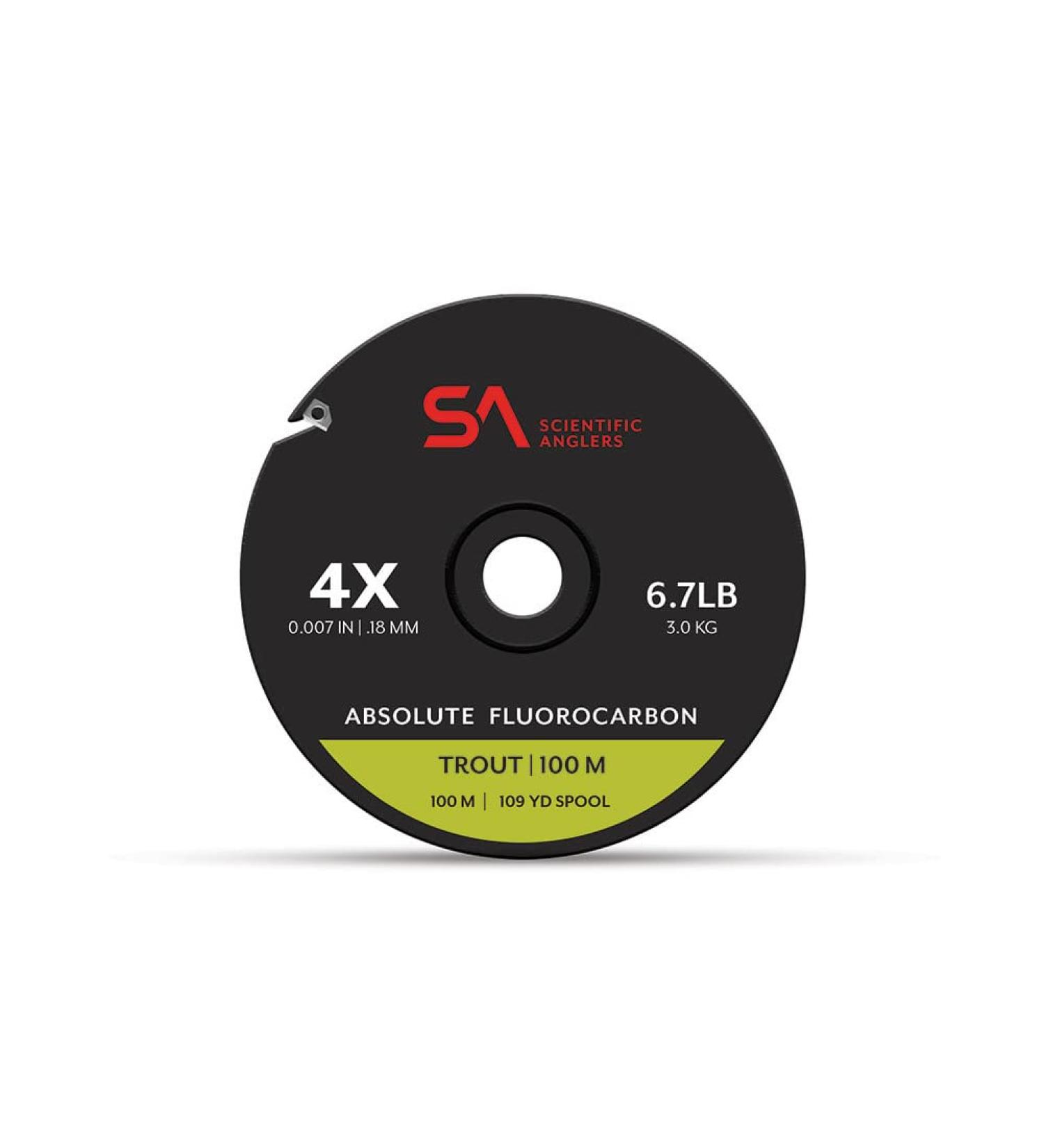 Scientific Anglers Absolute Fluorocarbon Trout Tippet - 30m Clear 5X