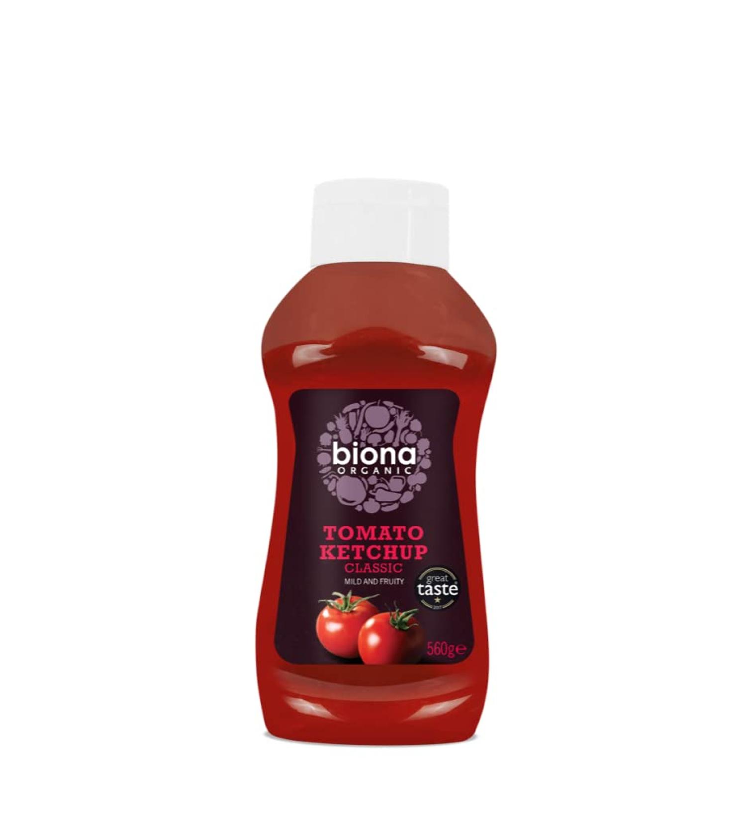 Biona Biona Set of 12 bags of Classic Squeezy ketchup 560 g