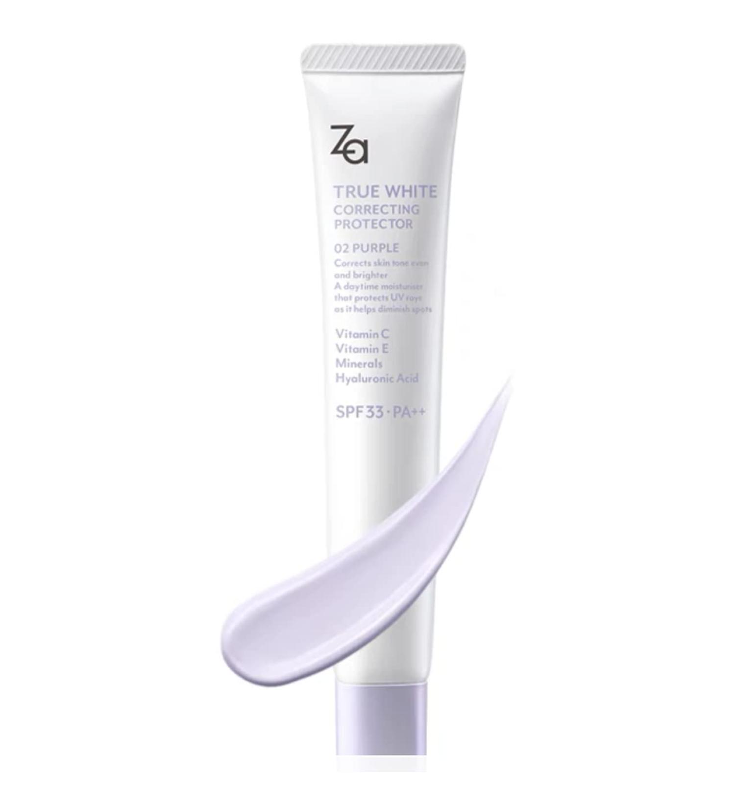ZA Correcting Protector Purple SPF 33 PA++ Skincare Base for Sensitive Skin - Buy Online on GoSupps.com