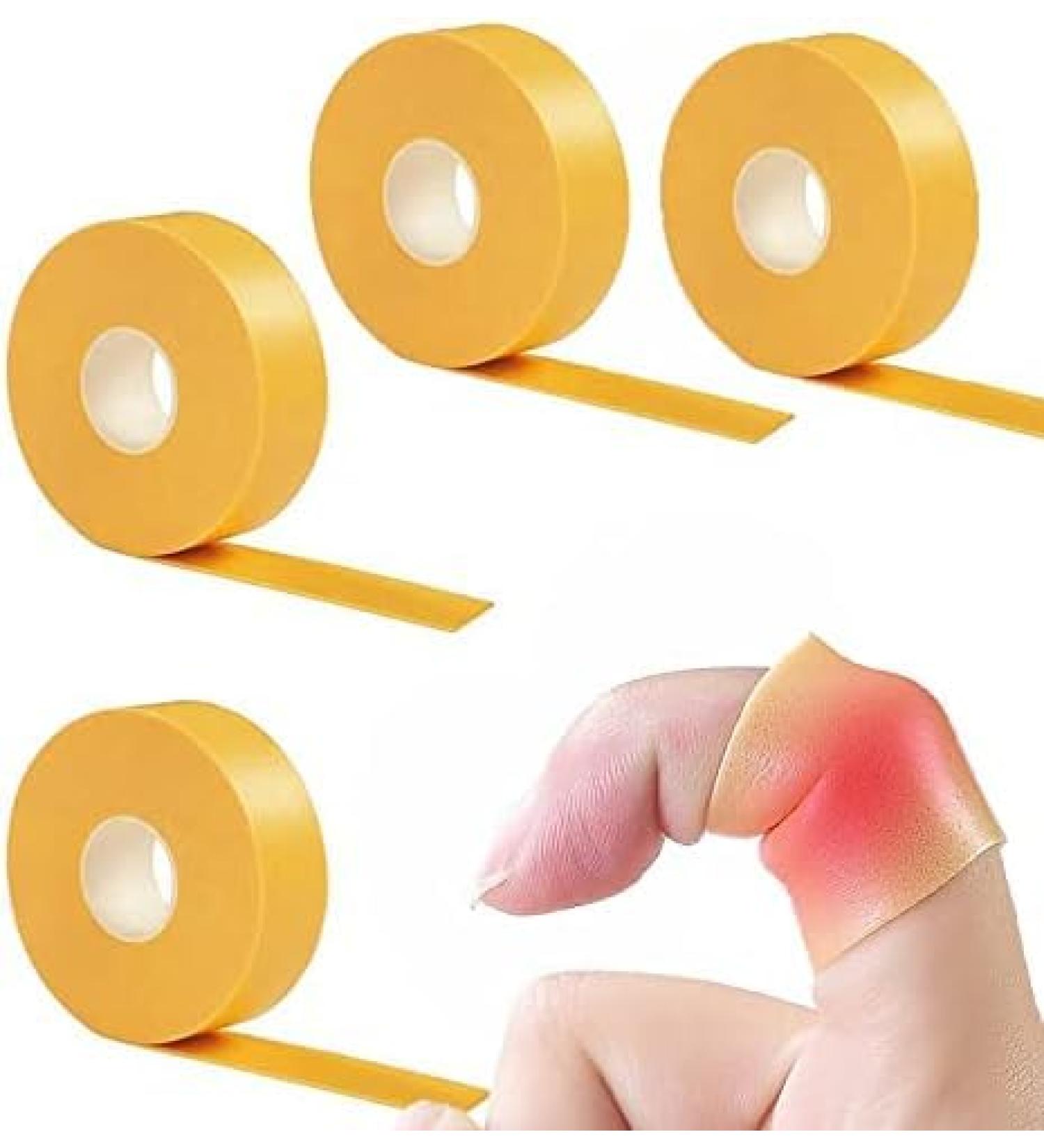 4 Pieces Moleskin Roll Multi-Purpose Anti-Slip Feet Moleskin Sticker Blister Pads Foot Heel Ankles Wrist Tape Waterproof Wear