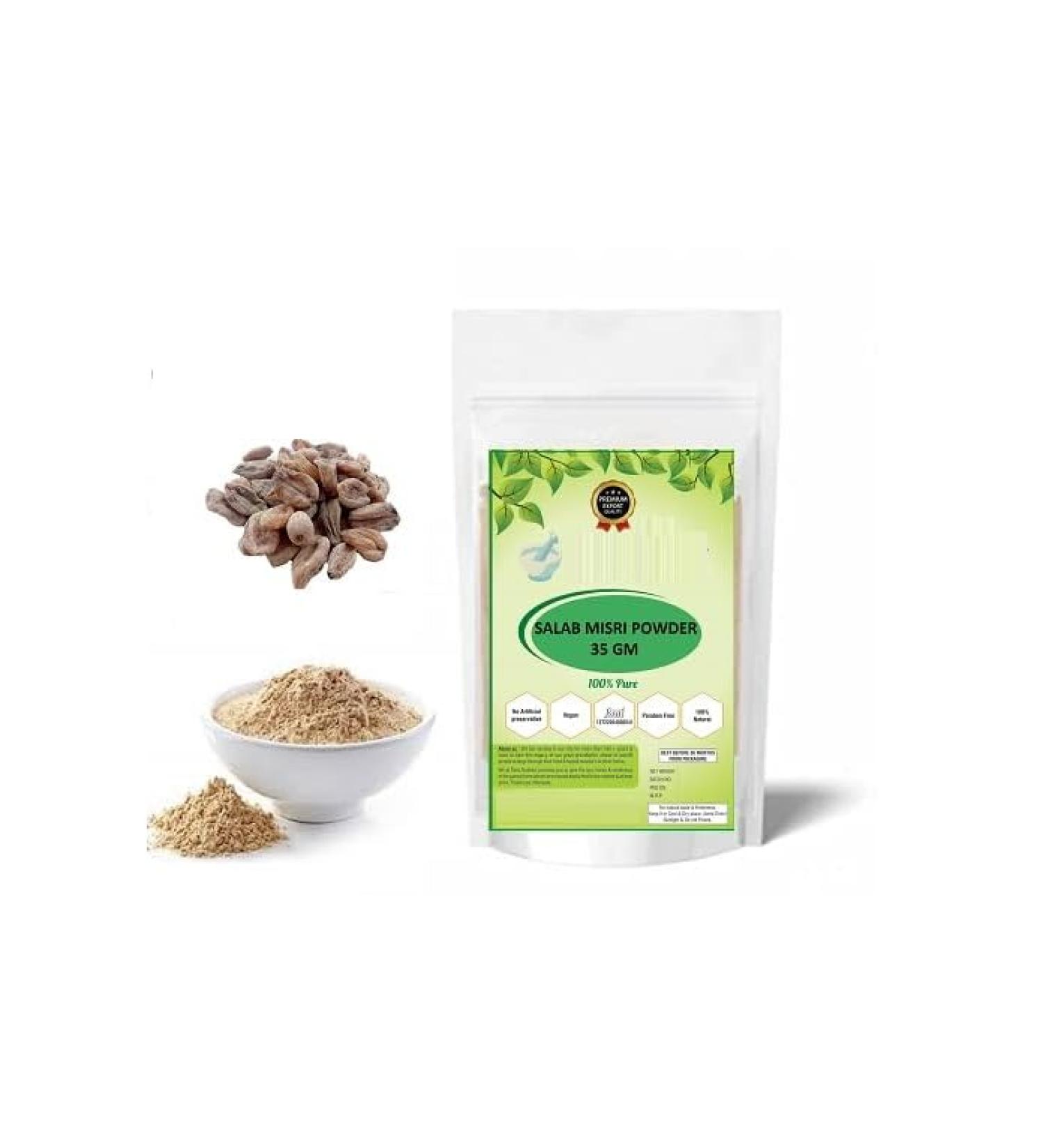 MM Tna Salab Mishri (Salam Misri) Powder-100 Gram Pack. Pure Natural
