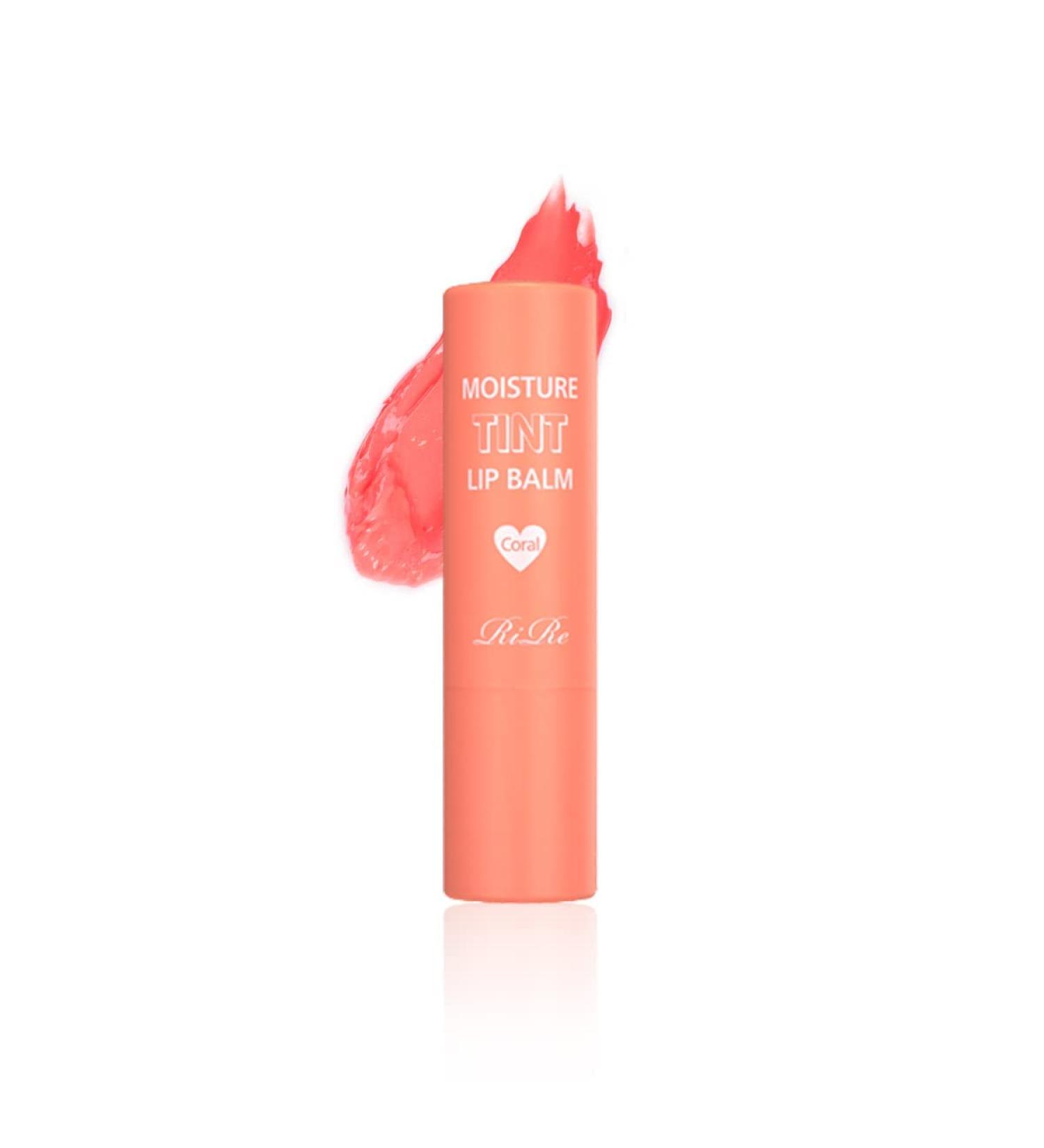 RiRe Moisture Tint Lip Balm - Long-lasting Moisturizing Lip Care with Shea Butter & Avocado Oil - Coral - Dry Lip Repair 0.12oz - Buy Online on GoSupps.com