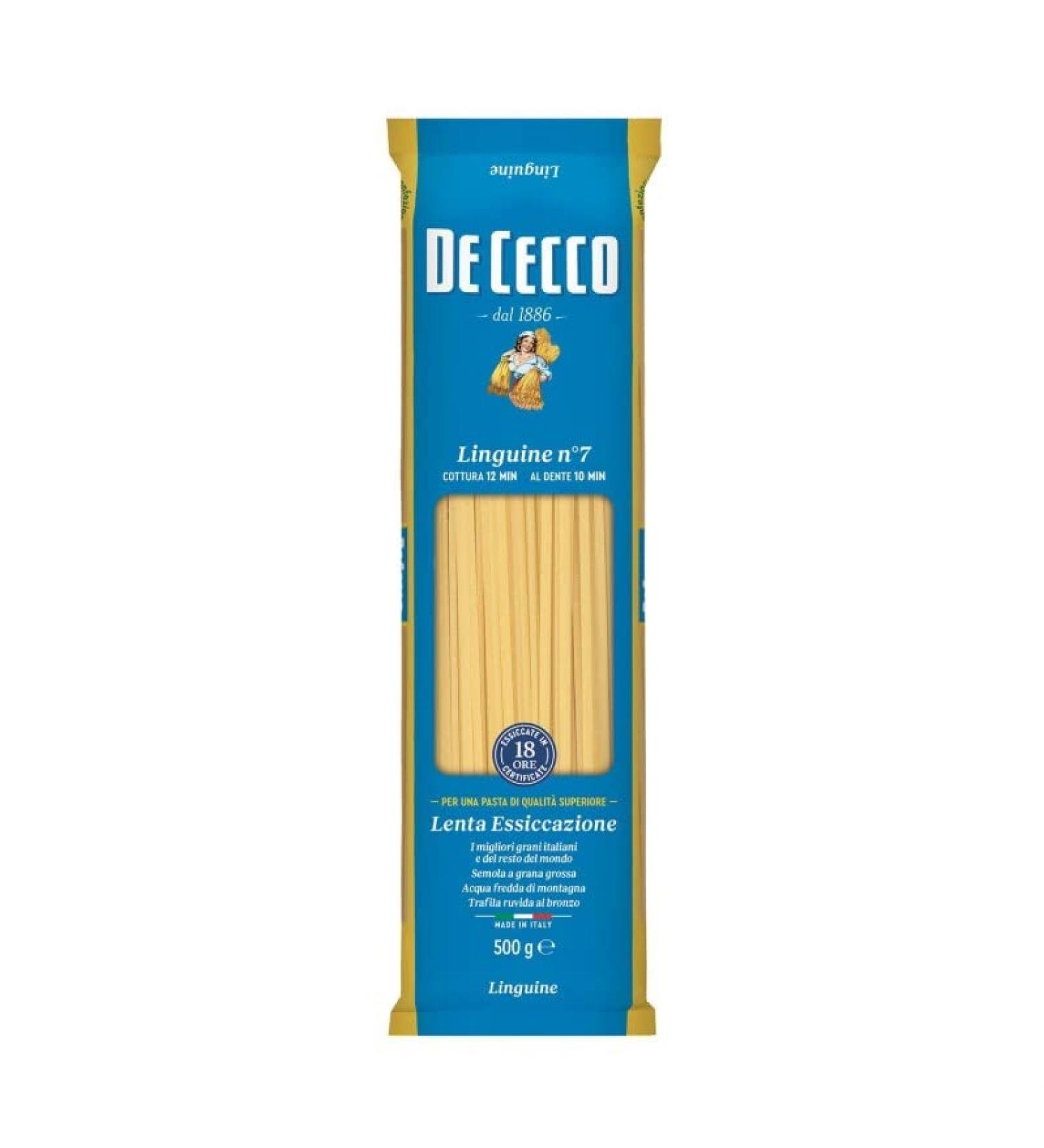 De CECCO LINGUINE N 7 Pack of 4 500 g Pack of 4 - Buy Online on GoSupps.com