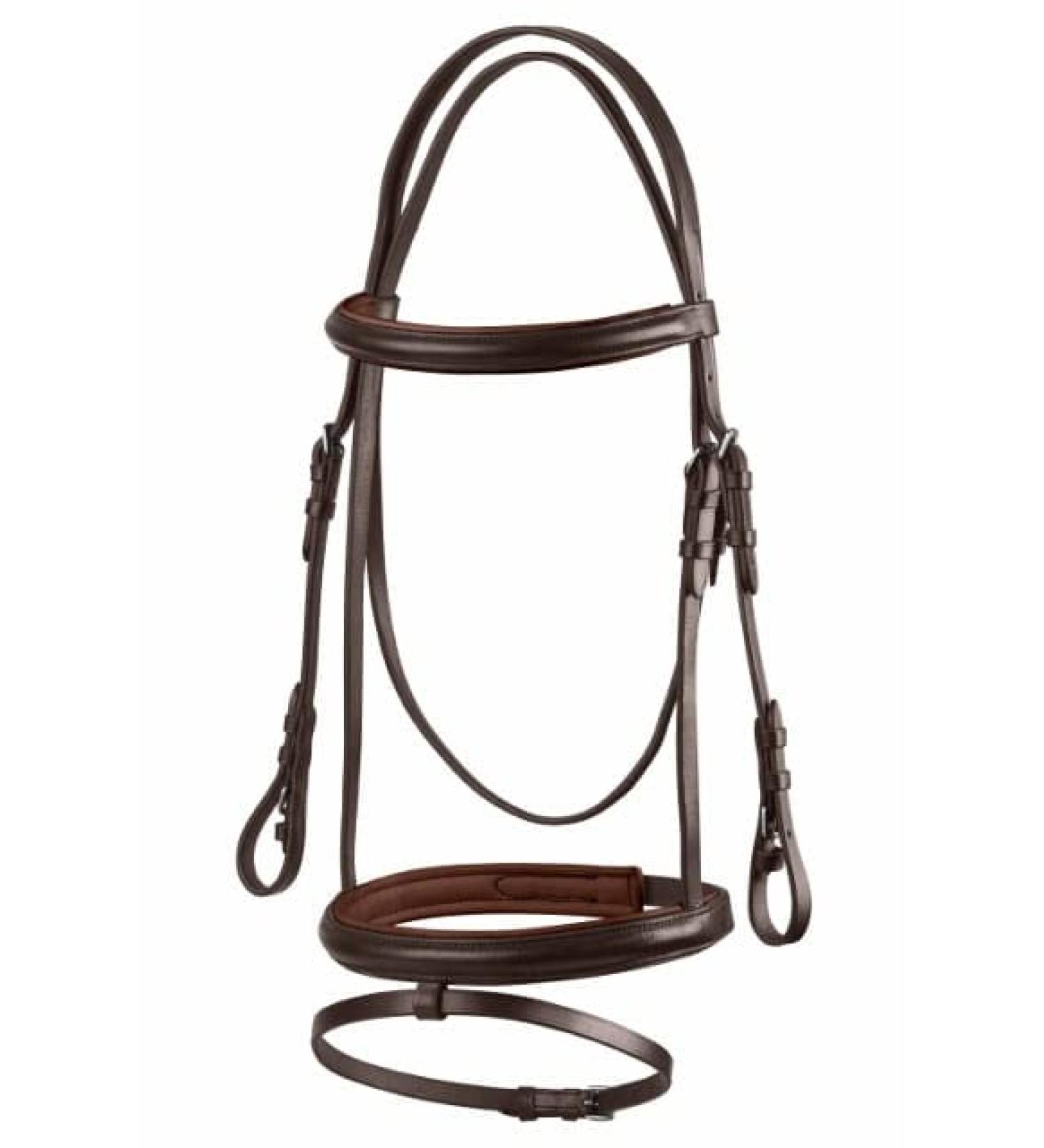Start simple bridle horse with reins bridle for horses English combined breeches 19mm belt wings bridle bridle leather for shetty pony thoroughbred warmblood and cold blood (shetty brown) Shetty brown