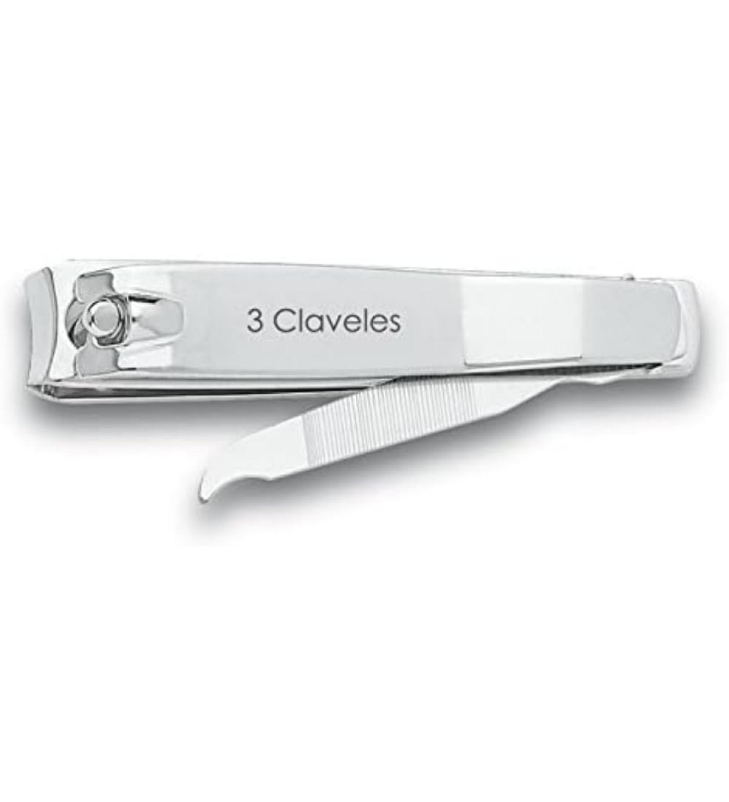 3 Carnations Nail Clippers with File 8 cm