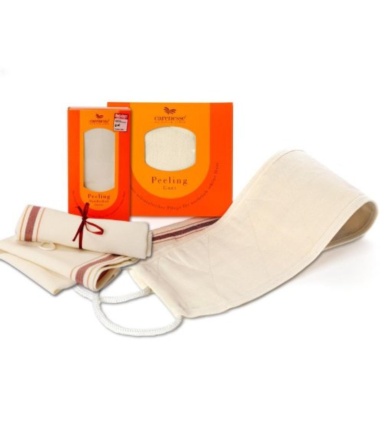 Carenesse Natural Body Peeling Set - Eco-Friendly Exfoliating Glove & Hammam Belt for Effective Skin Care | Chemical-Free & Plastic-Free Exfoliation - Buy Online on GoSupps.com
