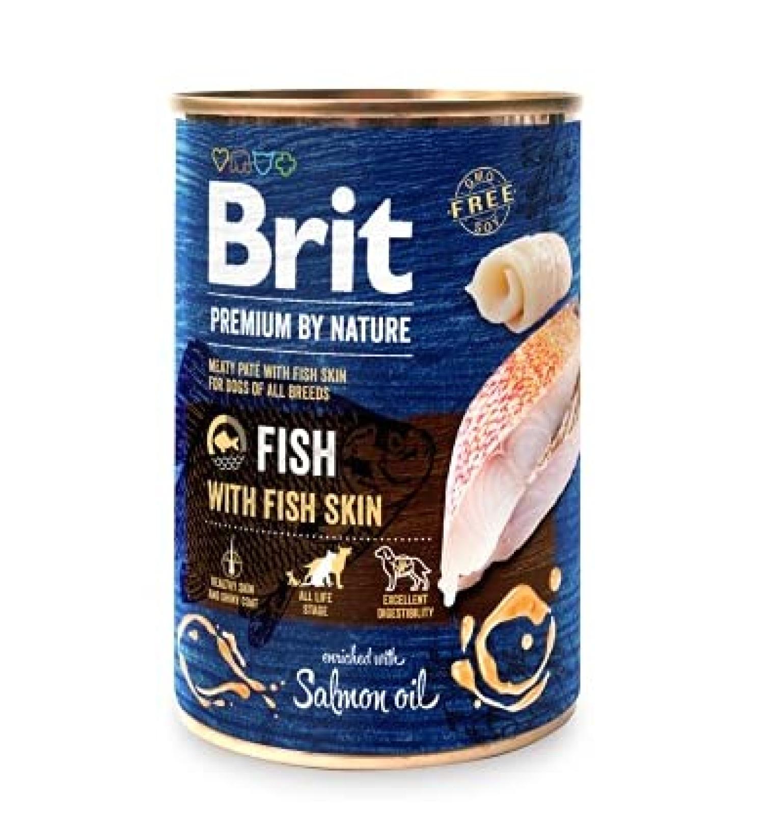 Wet food for dogs VAFO PRAHA sro Premium British by Nature PUSZ.400G Fish Fish Fish, Salmon Oil / 6