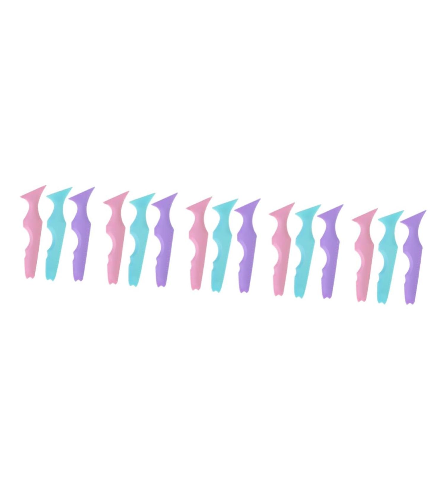 Baluue 15 Pcs Silicone Beauty Ruler Lipstick Wearing Aid Mauve Eyeshadow Eyelash Applicator Lash Mascara - Buy Online on GoSupps.com